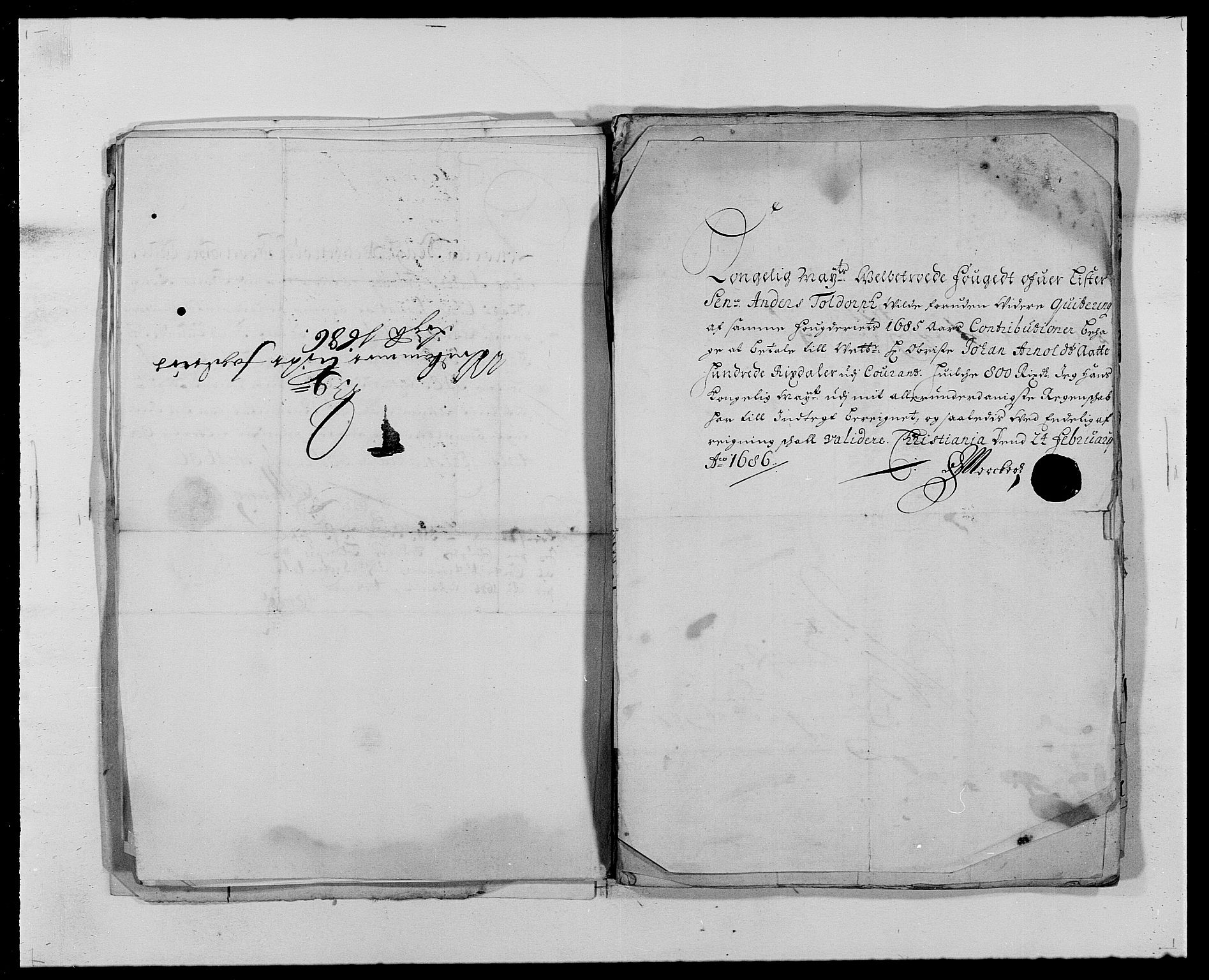 Rentekammeret inntil 1814, Reviderte regnskaper, Fogderegnskap, AV/RA-EA-4092/R41/L2535: Fogderegnskap Lista, 1686-1689, s. 46