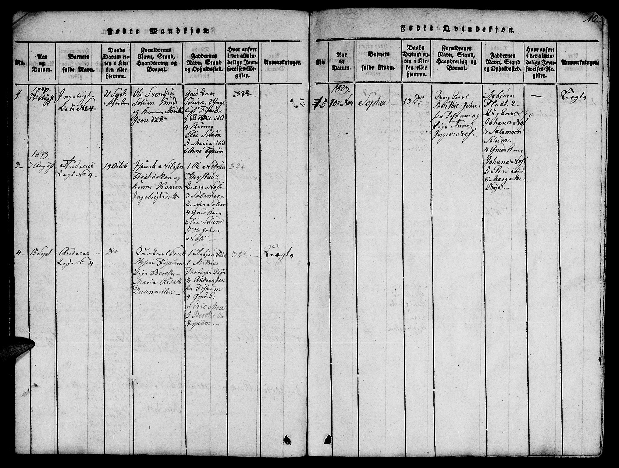 Ministerialprotokoller, klokkerbøker og fødselsregistre - Nord-Trøndelag, SAT/A-1458/759/L0527: Klokkerbok nr. 759C01 /1, 1816-1825, s. 10