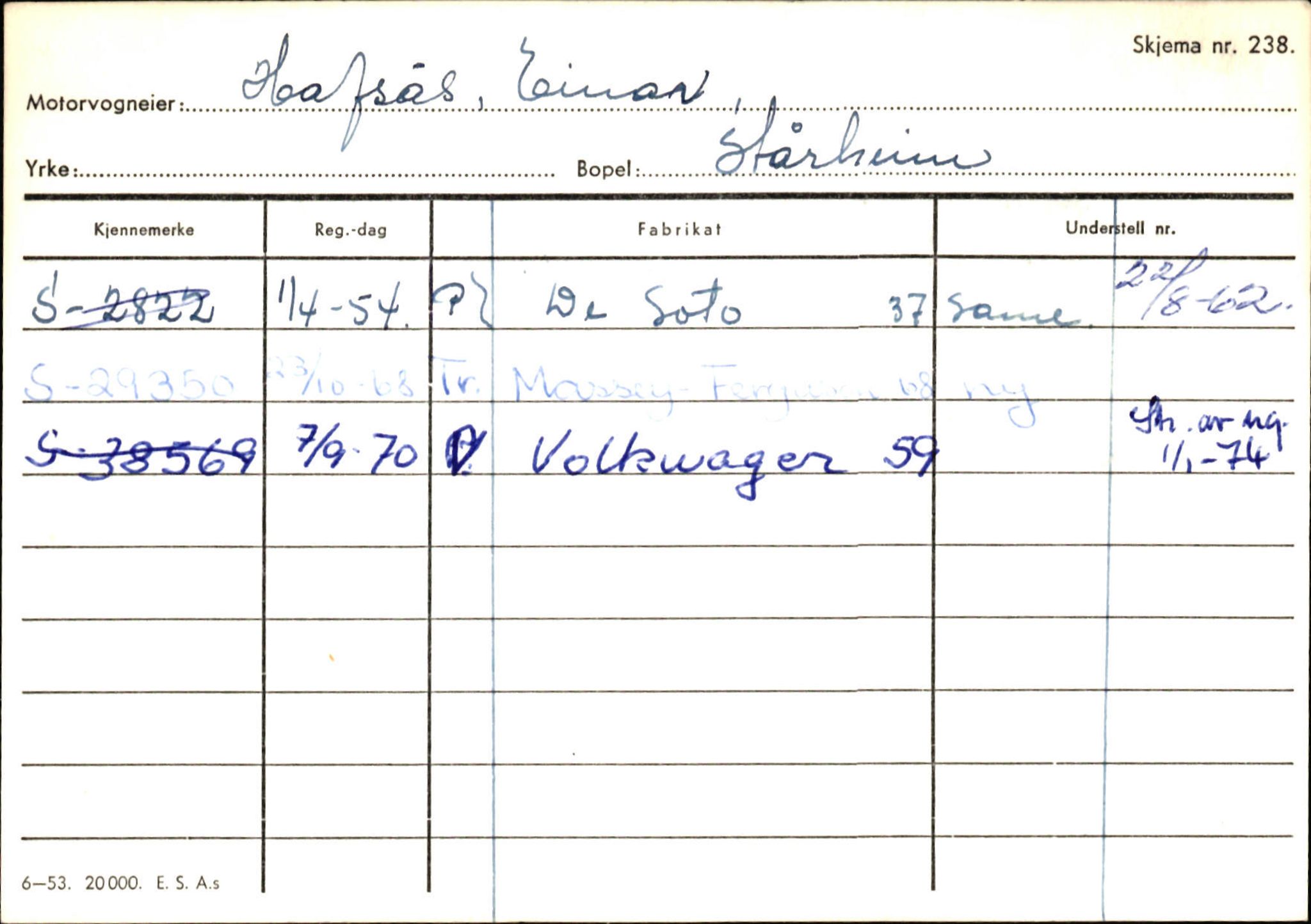 Statens vegvesen, Sogn og Fjordane vegkontor, AV/SAB-A-5301/4/F/L0129: Eigarregistrer Eid A-S, 1945-1975, s. 649