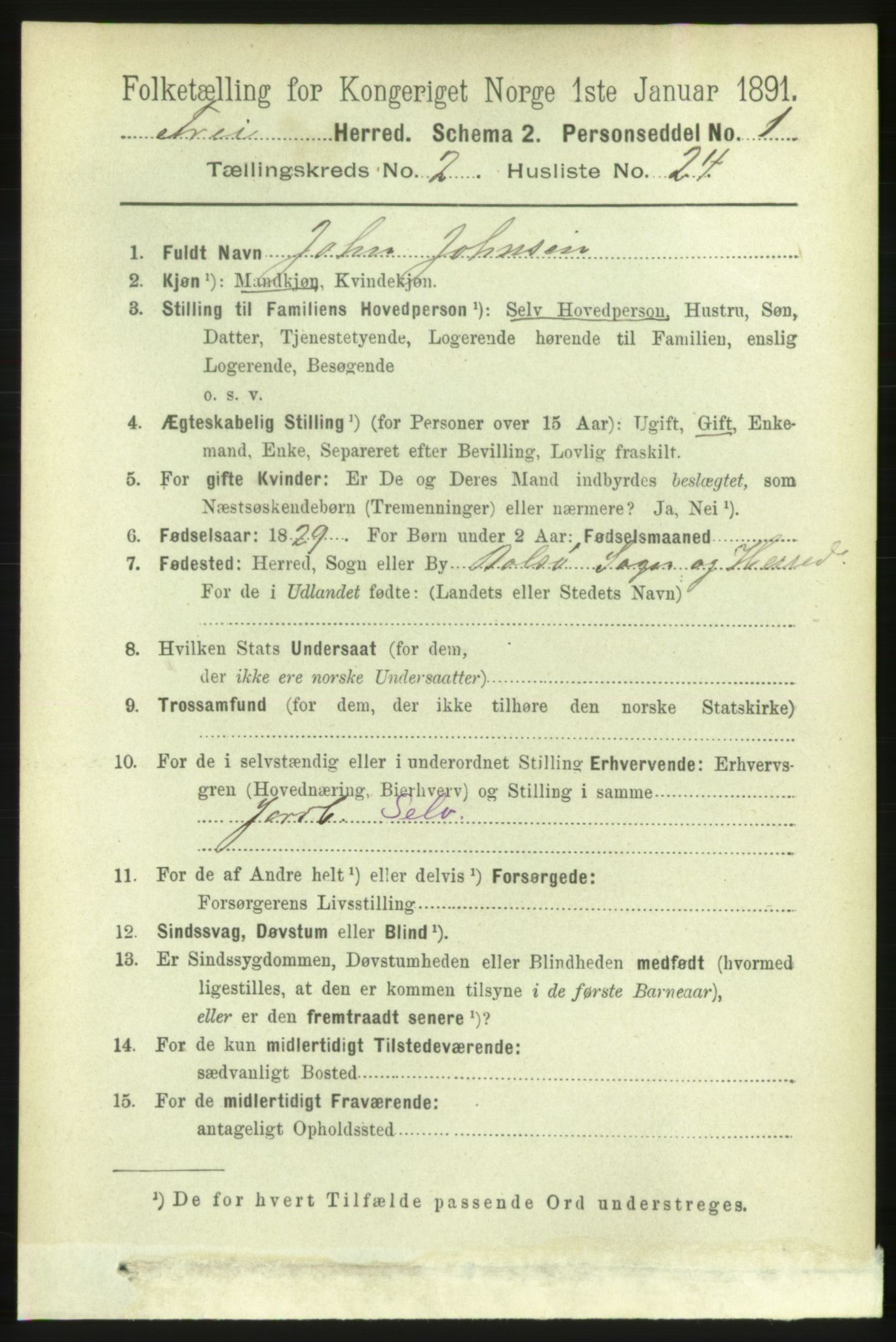 RA, Folketelling 1891 for 1556 Frei herred, 1891, s. 908
