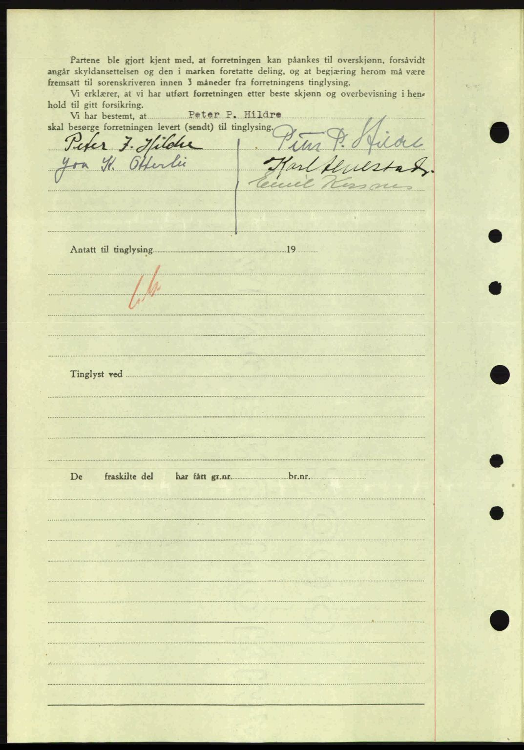 Nordre Sunnmøre sorenskriveri, AV/SAT-A-0006/1/2/2C/2Ca: Pantebok nr. A17, 1943-1944, Dagboknr: 1583/1943