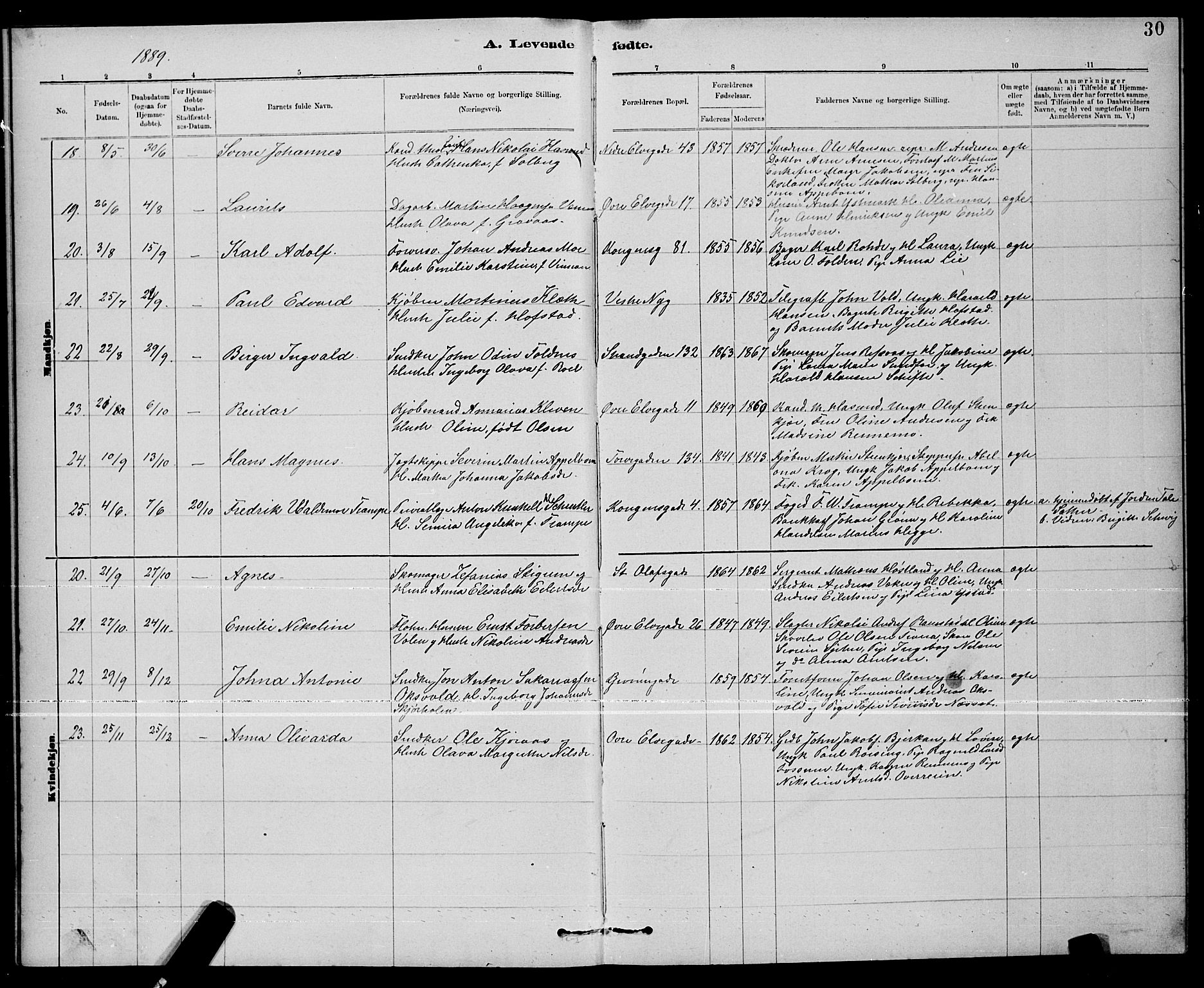 Ministerialprotokoller, klokkerbøker og fødselsregistre - Nord-Trøndelag, SAT/A-1458/739/L0374: Klokkerbok nr. 739C02, 1883-1898, s. 30