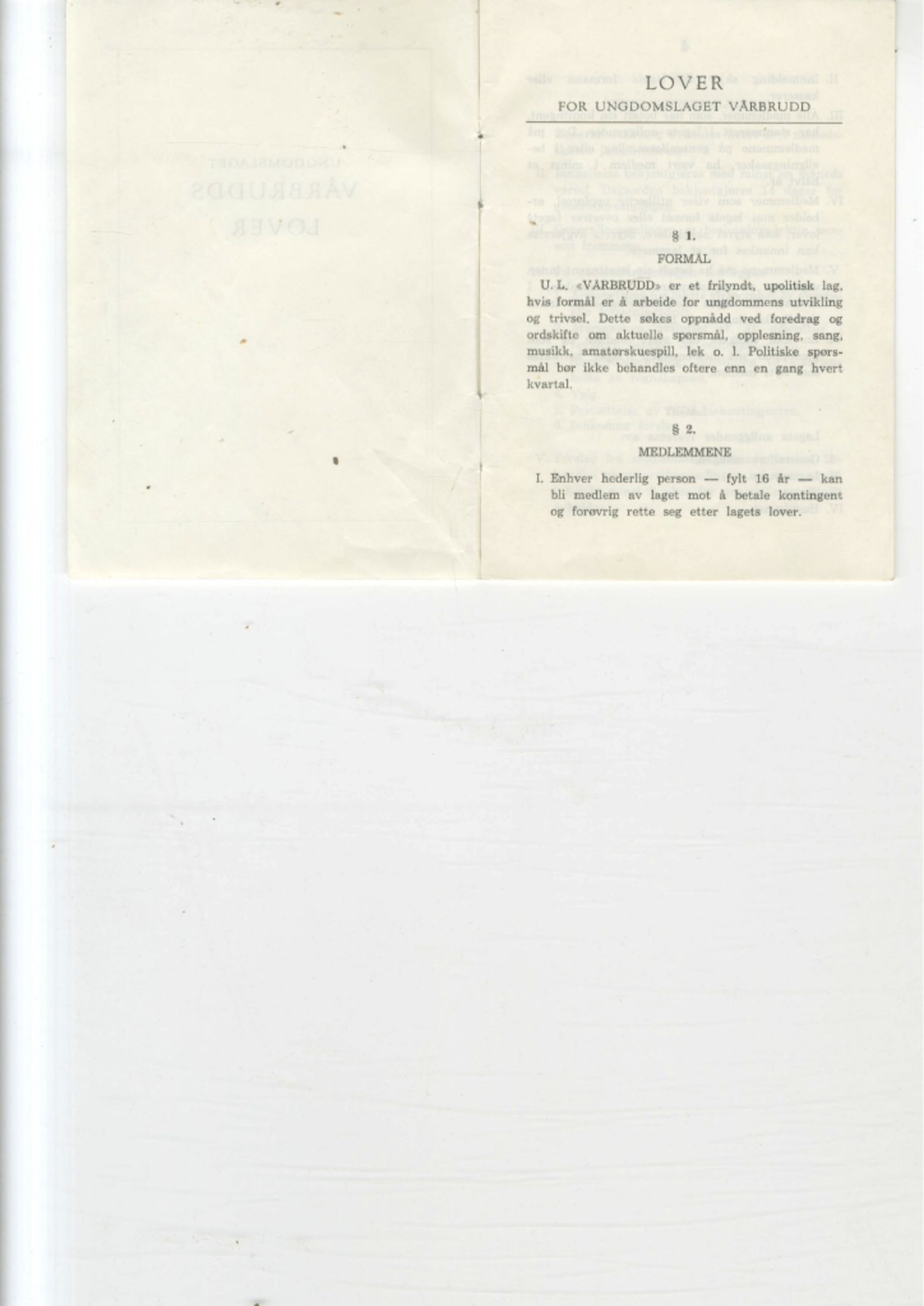 Ungdomslaget Vårbrudd , FMFB/A-1055/A/Aa/L0005: Forhandlingsprotokoll, 1964-1996, s. 3