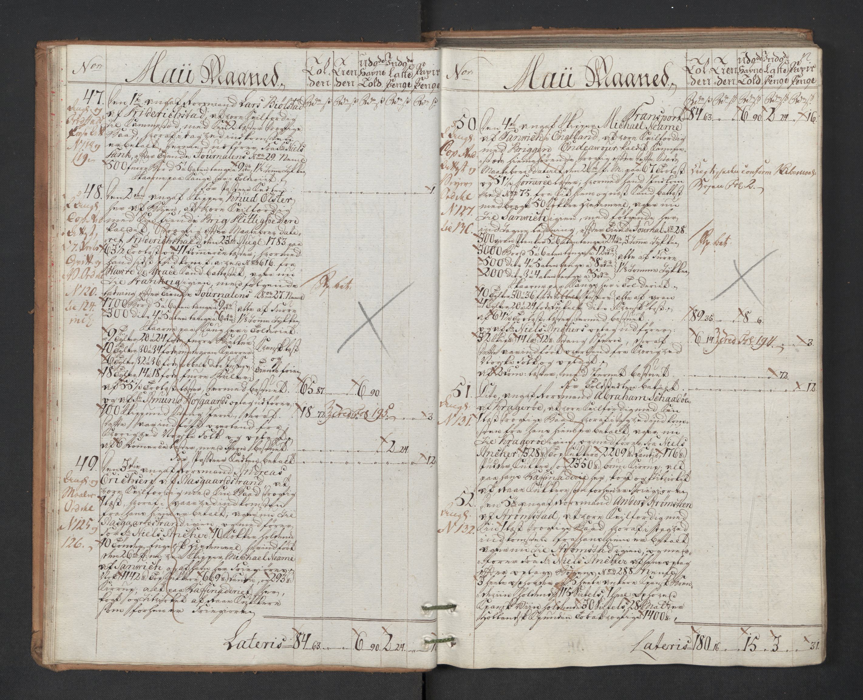Generaltollkammeret, tollregnskaper, AV/RA-EA-5490/R01/L0131/0001: Tollregnskaper Fredrikshald / Utgående hovedtollbok, 1786, s. 11b-12a