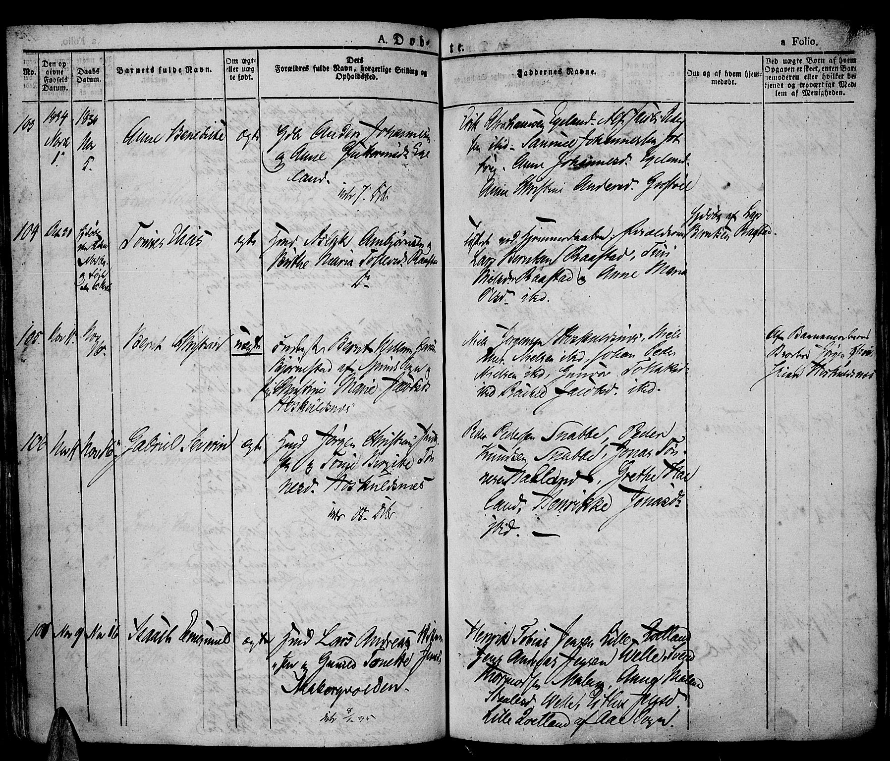 Lista sokneprestkontor, AV/SAK-1111-0027/F/Fa/L0008: Ministerialbok nr. A 8, 1823-1835, s. 151