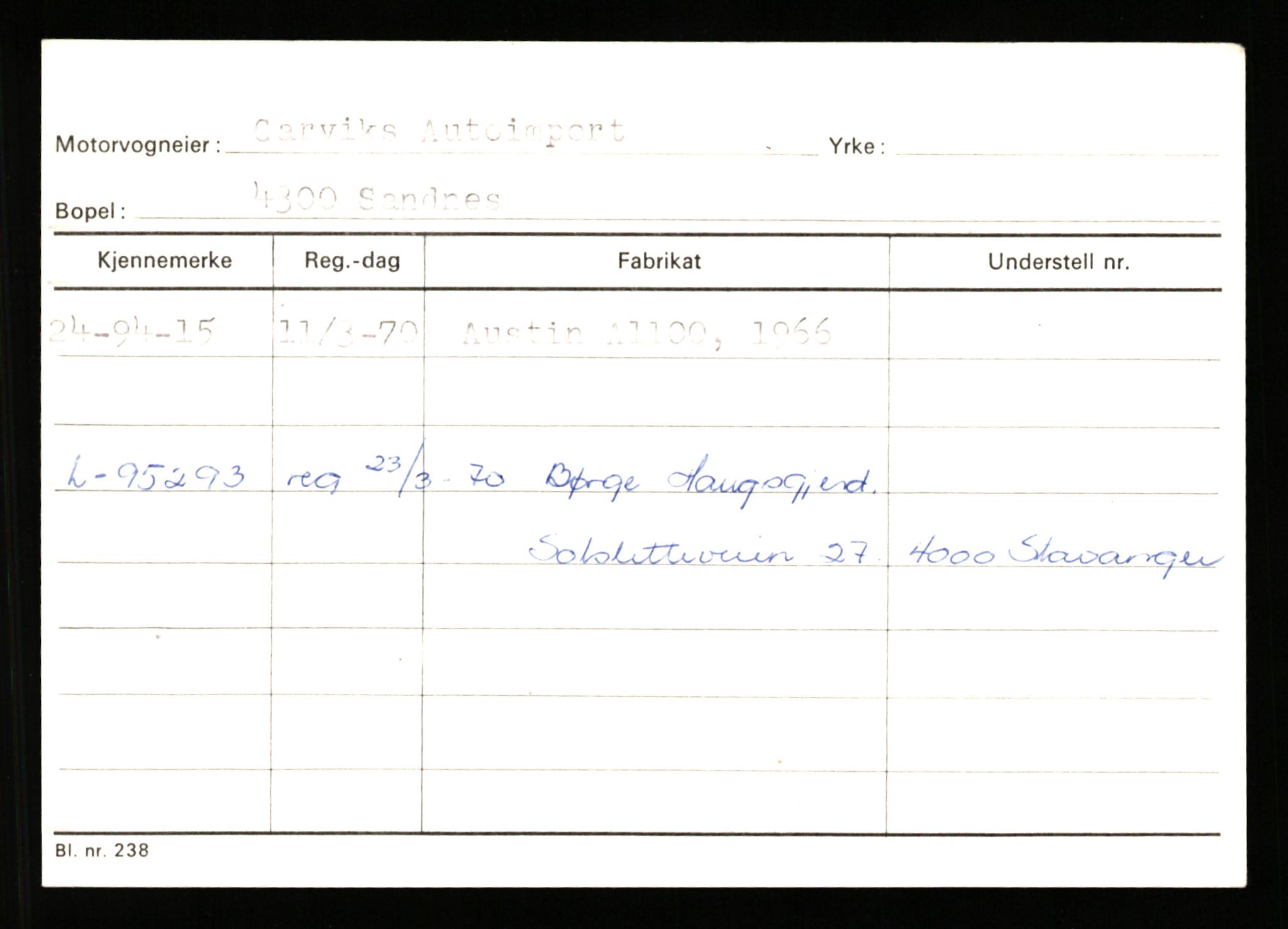 Stavanger trafikkstasjon, AV/SAST-A-101942/0/G/L0011: Registreringsnummer: 240000 - 363477, 1930-1971, s. 393