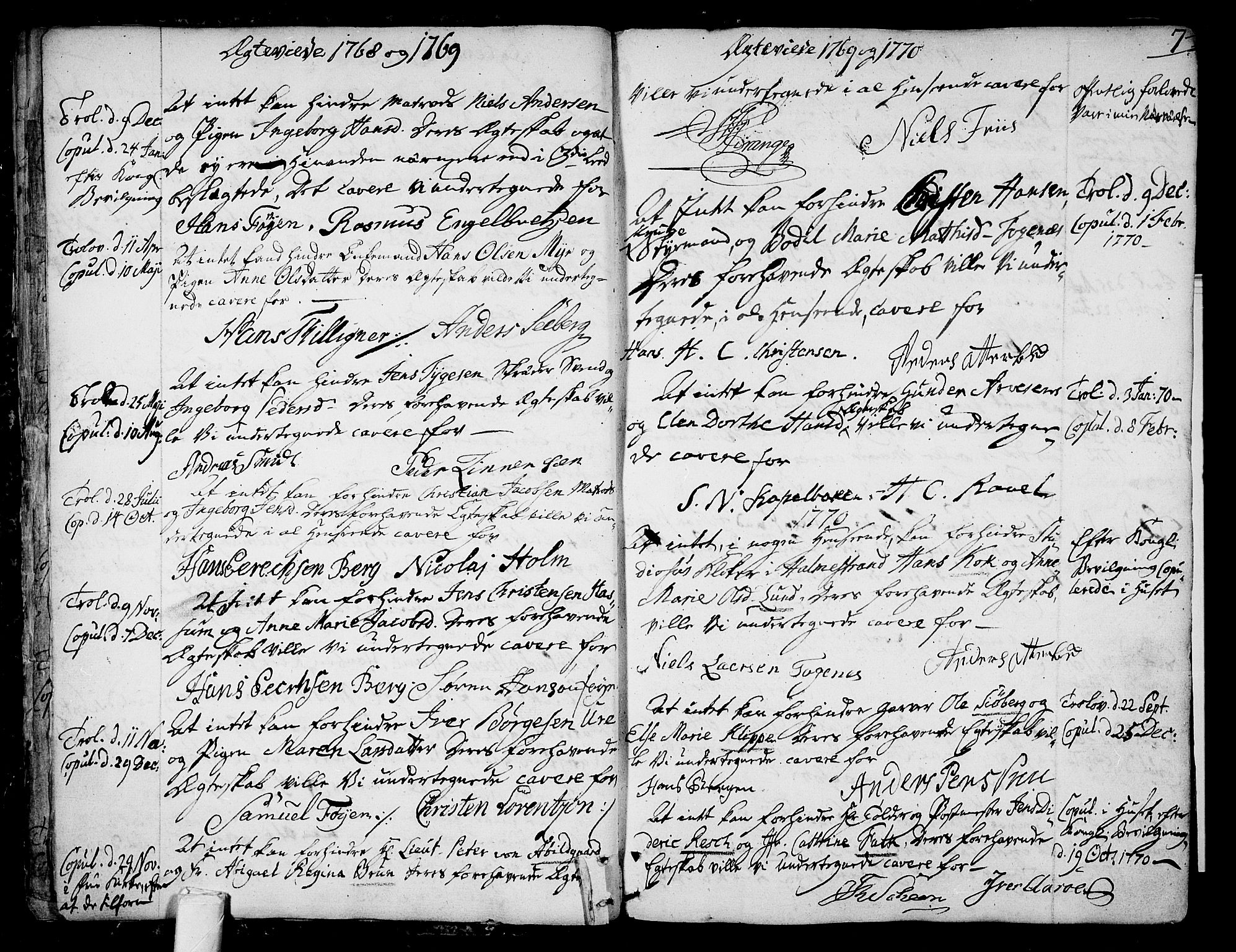 Tønsberg kirkebøker, AV/SAKO-A-330/F/Fa/L0002: Ministerialbok nr. I 2, 1760-1796, s. 7