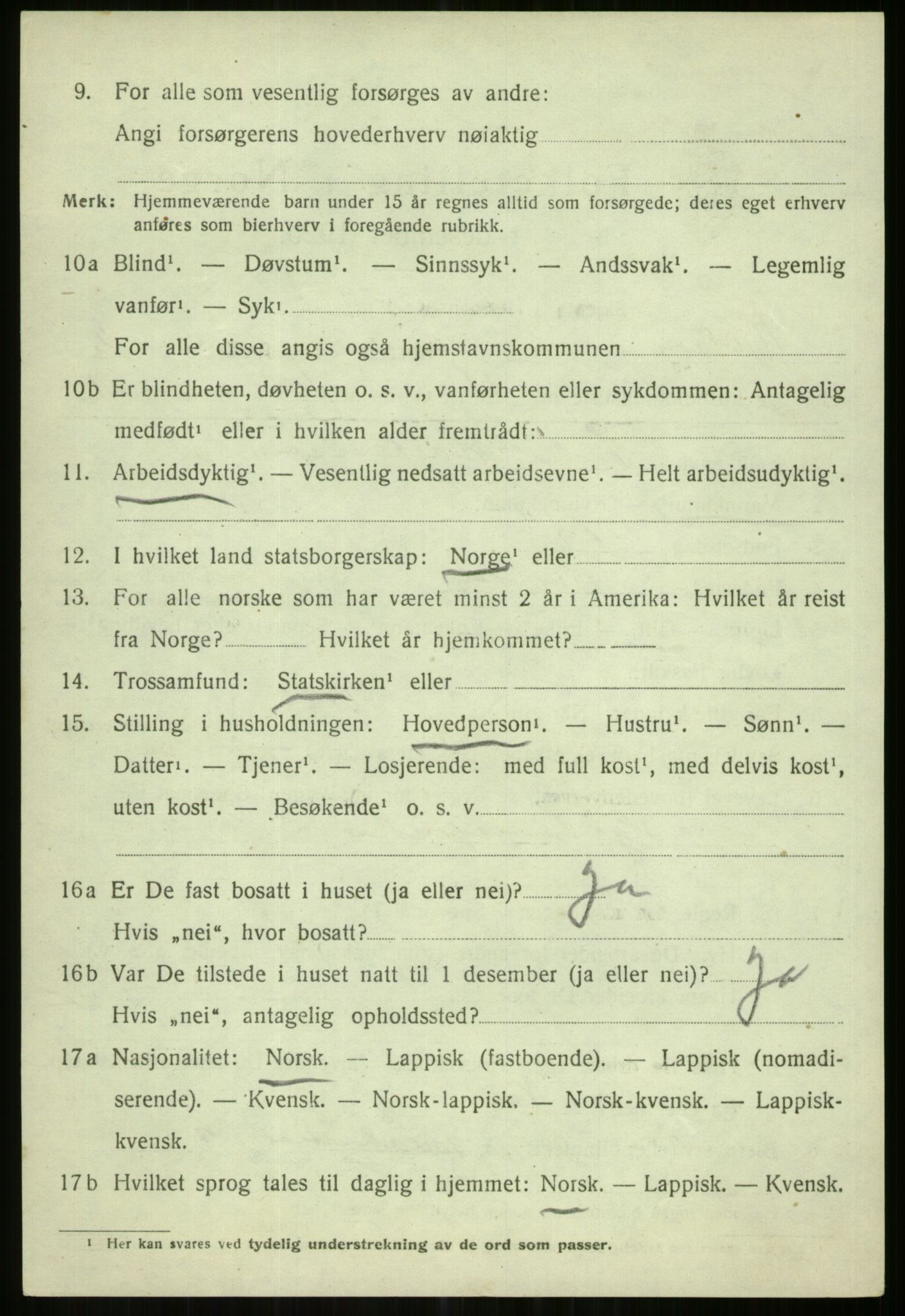 SATØ, Folketelling 1920 for 1936 Karlsøy herred, 1920, s. 1736