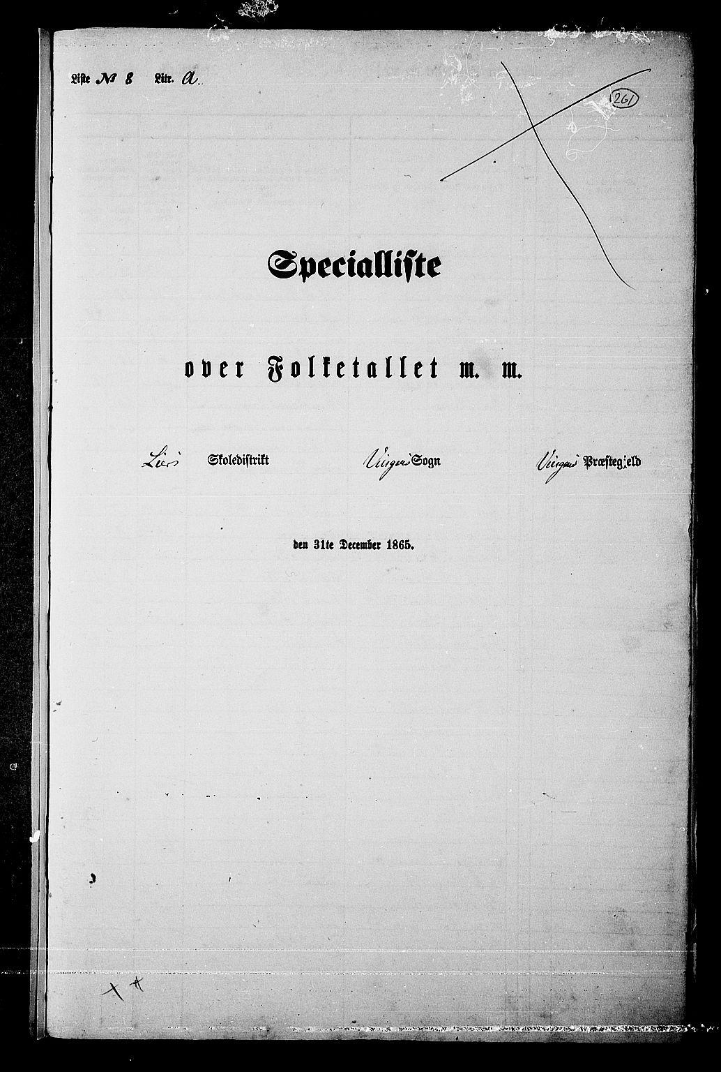 RA, Folketelling 1865 for 0421L Vinger prestegjeld, Vinger sokn og Austmarka sokn, 1865, s. 237