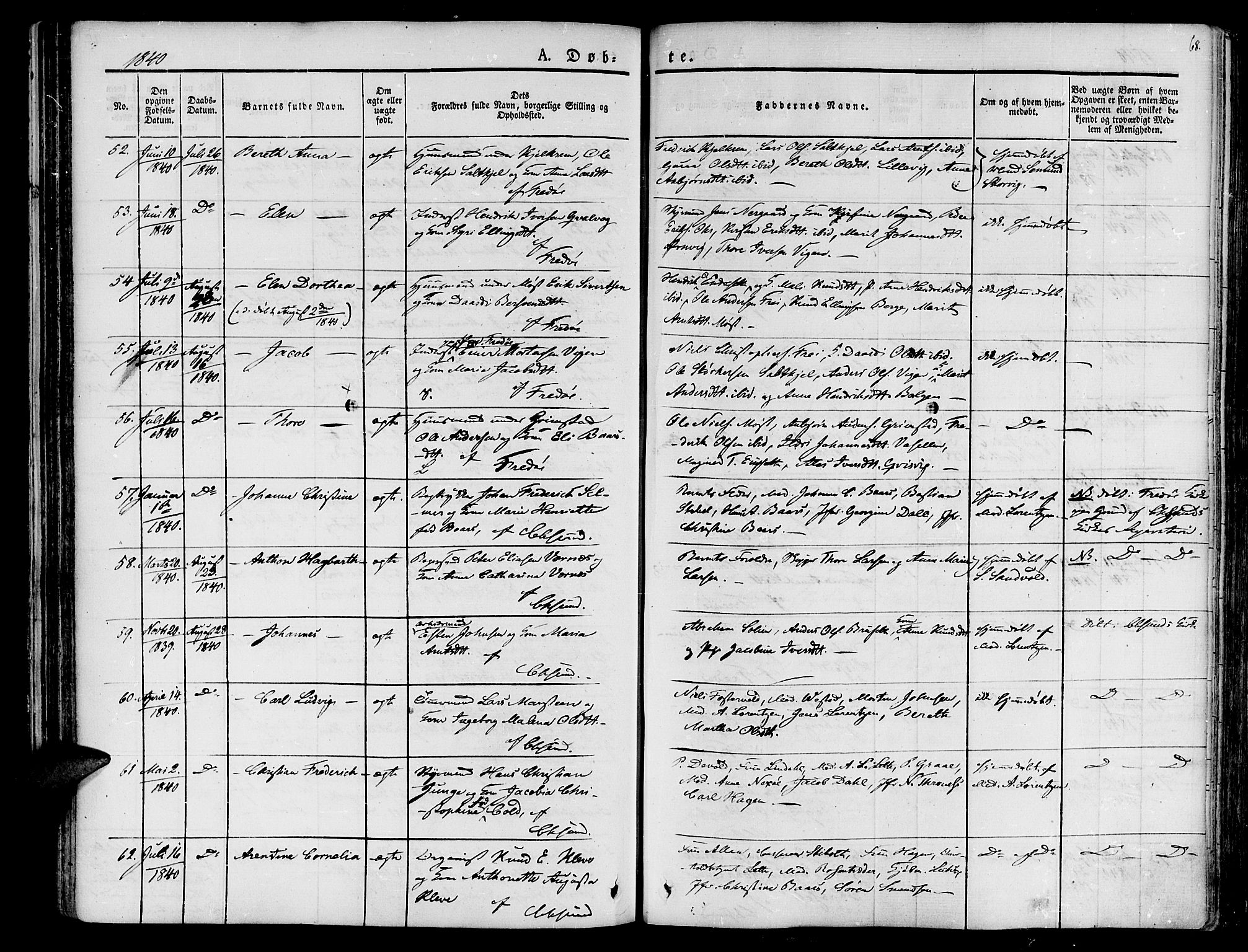 Ministerialprotokoller, klokkerbøker og fødselsregistre - Møre og Romsdal, SAT/A-1454/572/L0843: Ministerialbok nr. 572A06, 1832-1842, s. 68