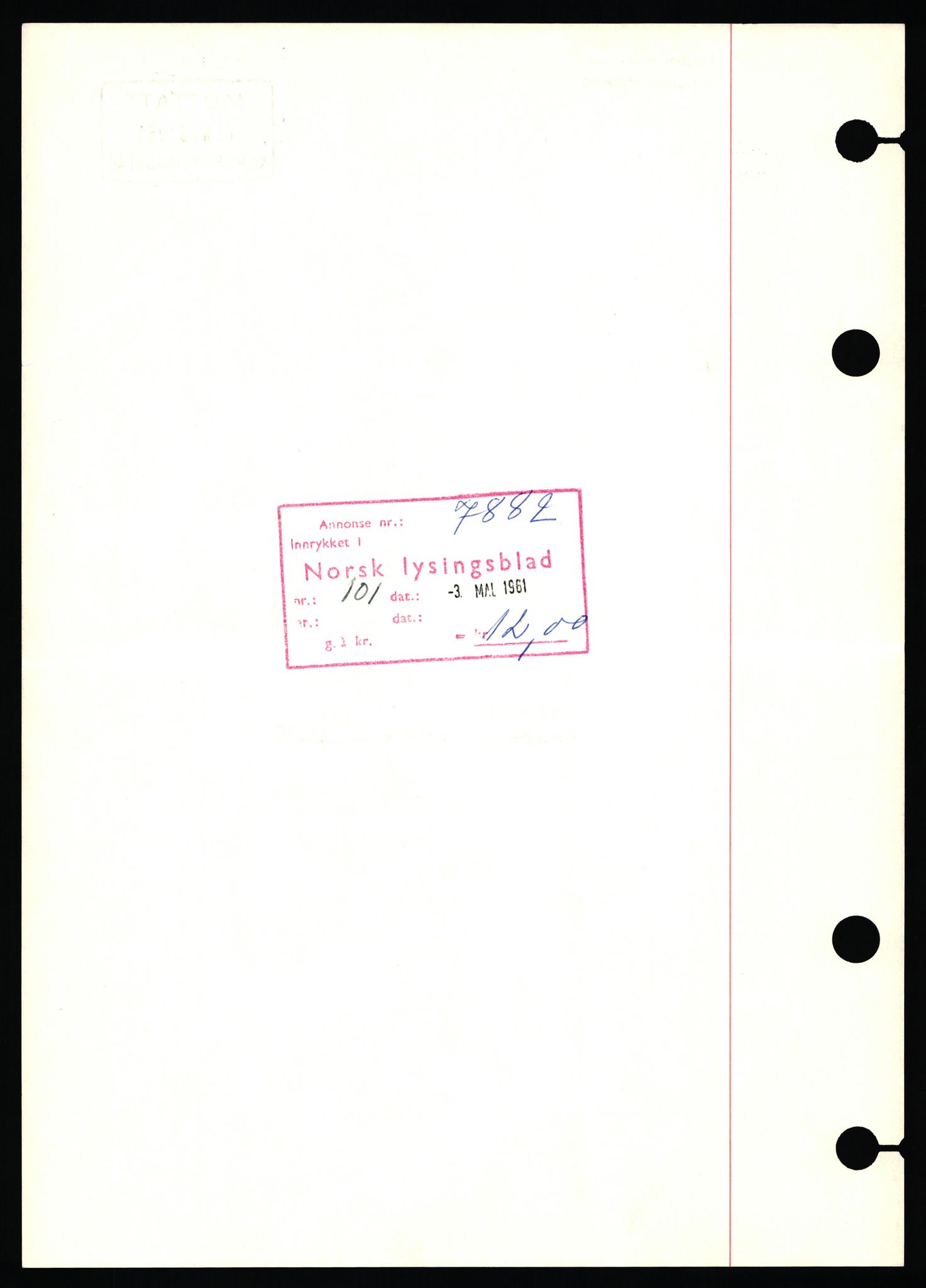 Stavanger byfogd, SAST/A-101408/002/J/Jd/Jde/L0002: Registreringsmeldinger og bilag. Enkeltmannsforetak, 351-750, 1905-1987, s. 104