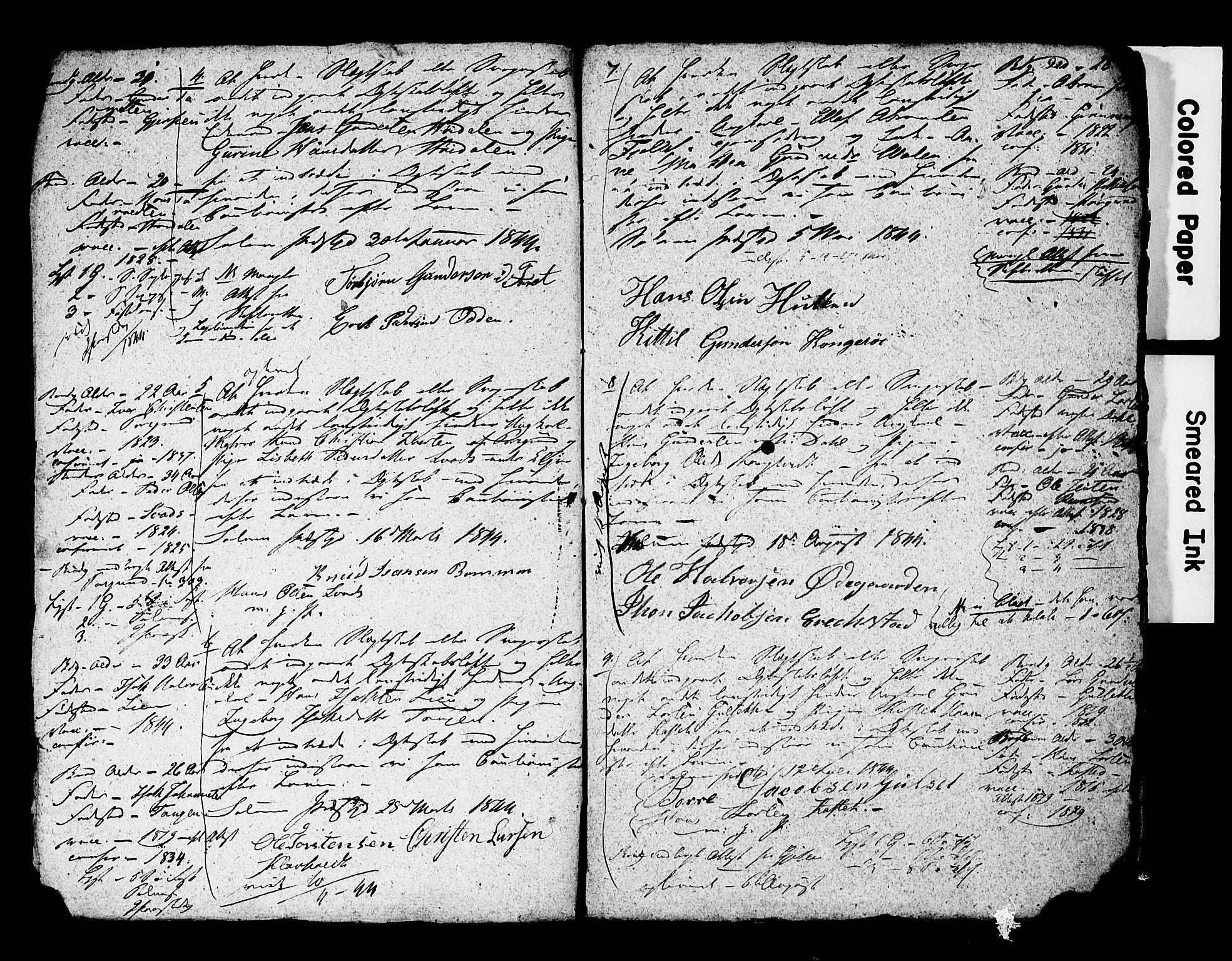 Solum kirkebøker, AV/SAKO-A-306/H/Hc/L0002: Forlovererklæringer nr. 2, 1844-1846