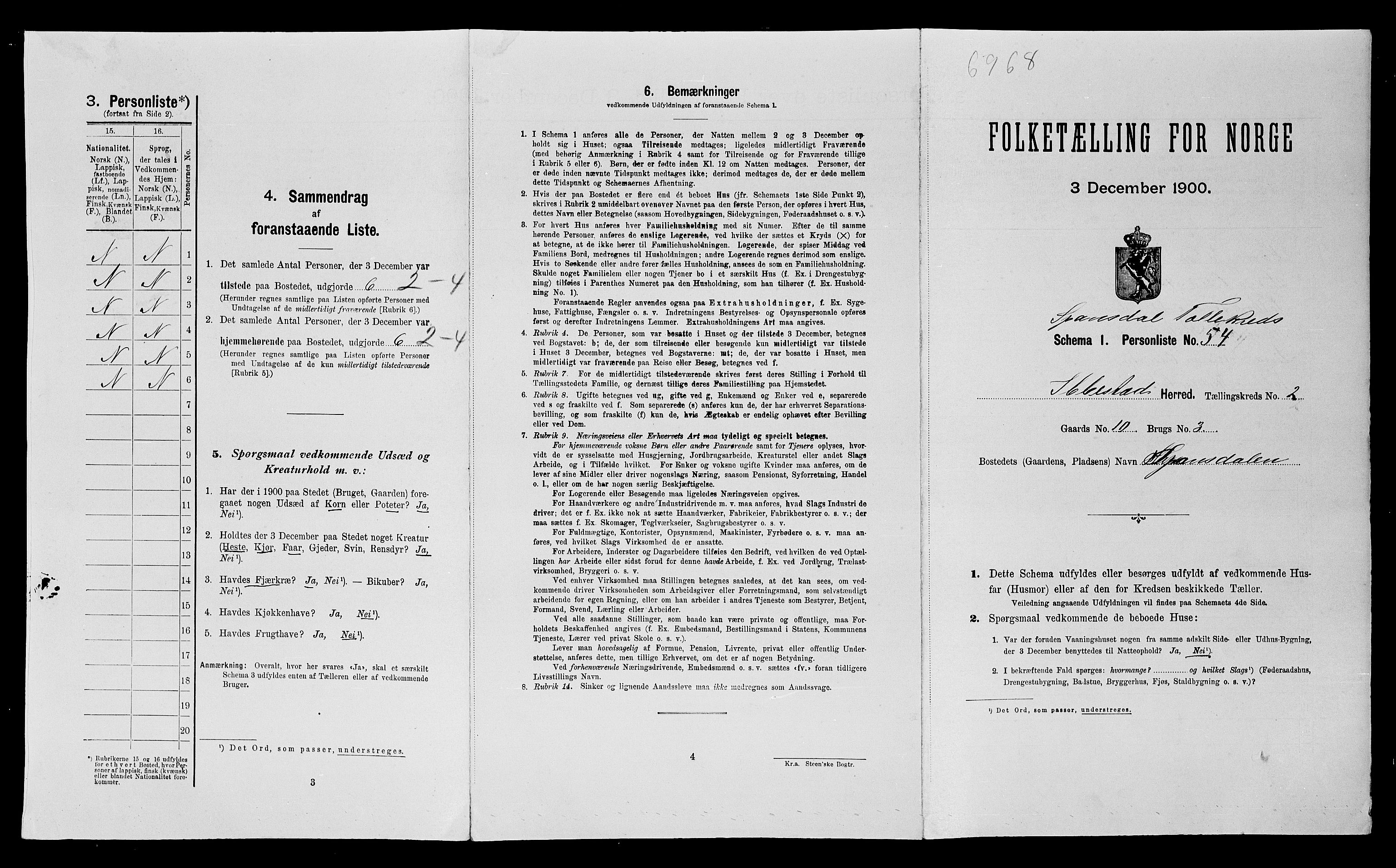 SATØ, Folketelling 1900 for 1917 Ibestad herred, 1900, s. 458