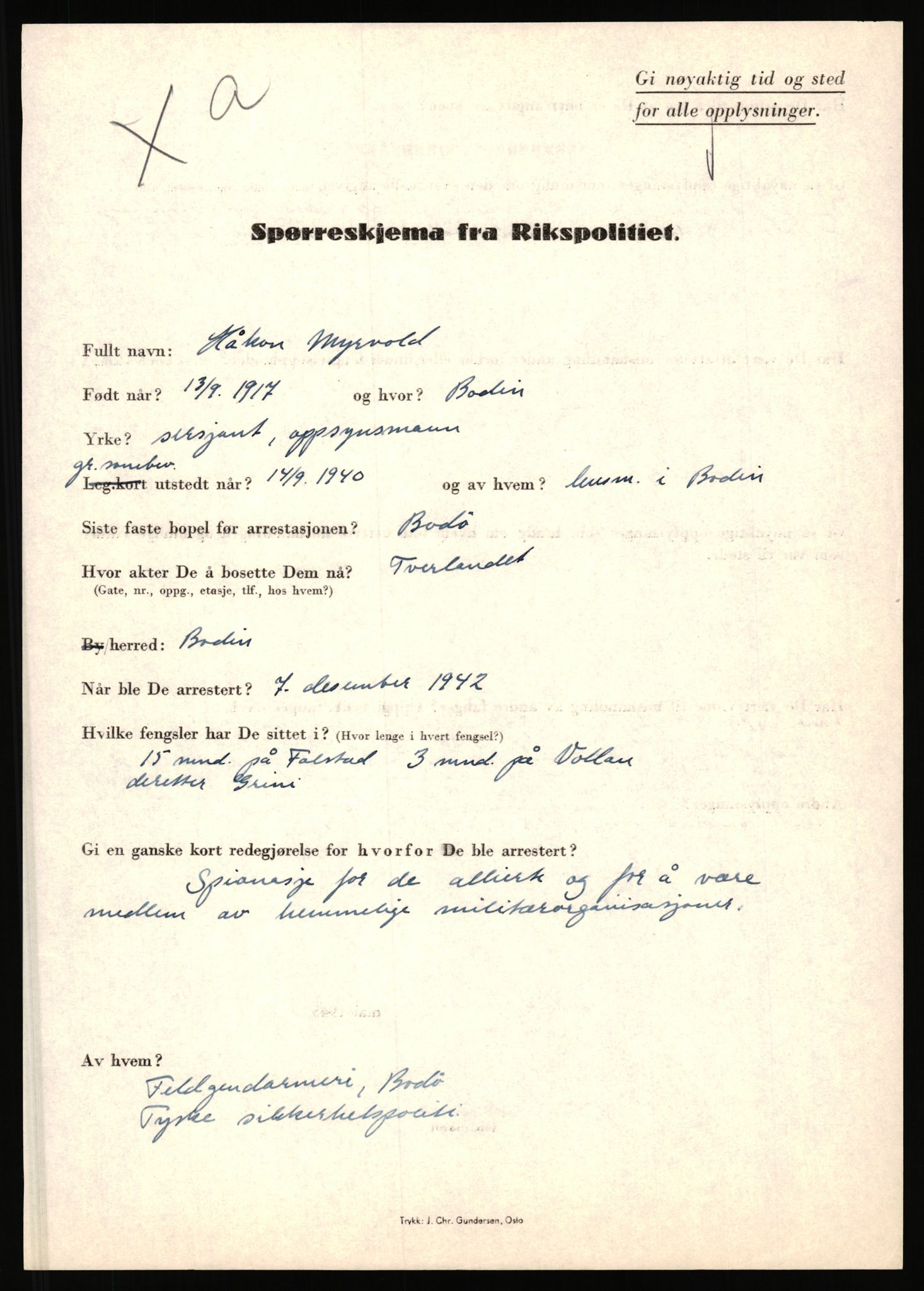 Rikspolitisjefen, AV/RA-S-1560/L/L0012: Mogensen, Øivind - Noraas, Lars, 1940-1945, s. 282