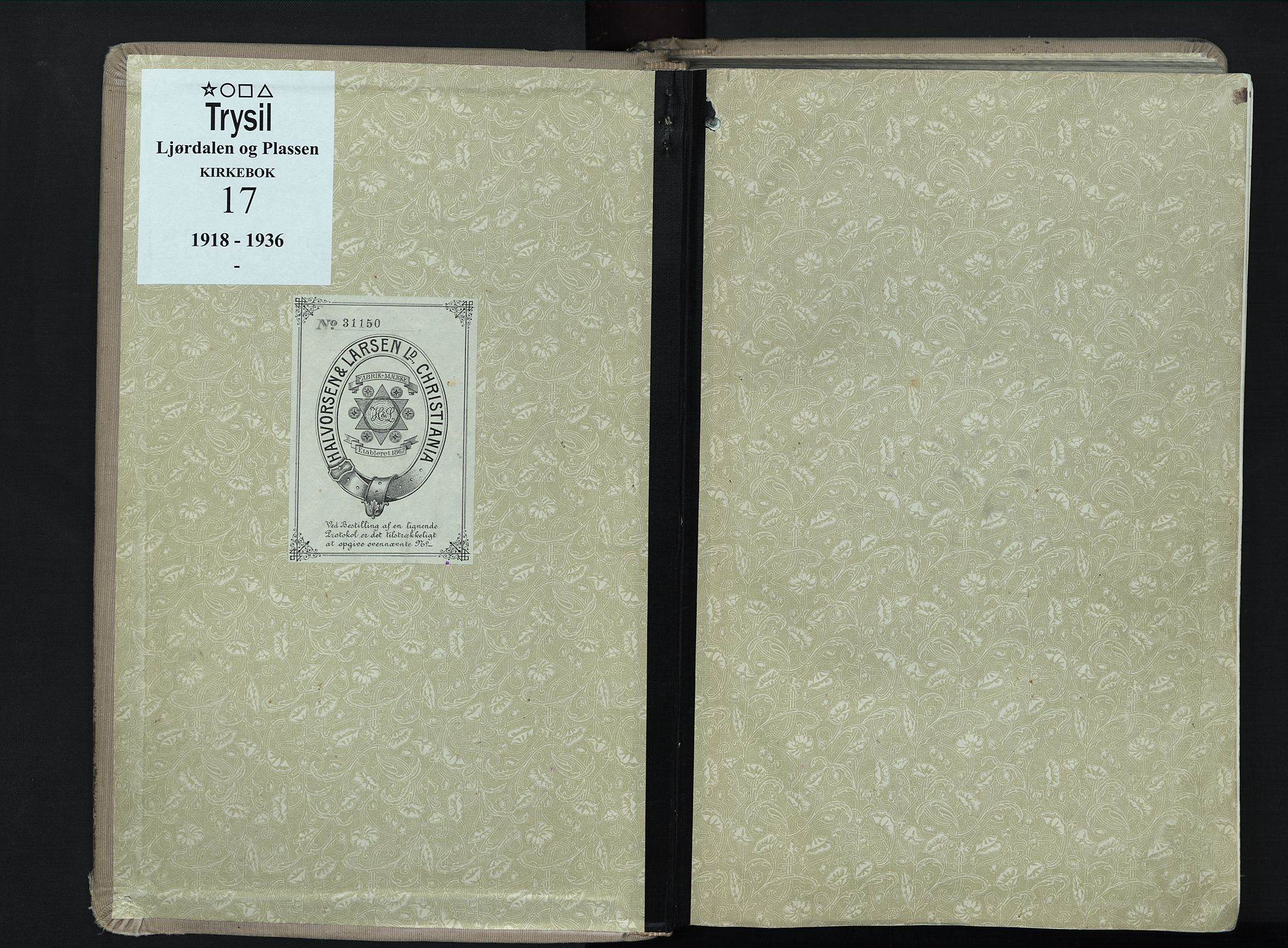 Trysil prestekontor, SAH/PREST-046/H/Ha/Haa/L0017: Ministerialbok nr. 17, 1918-1936
