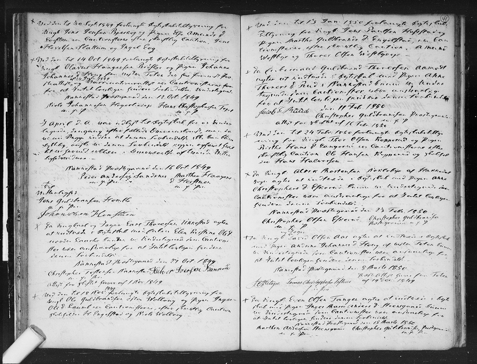 Nannestad prestekontor Kirkebøker, AV/SAO-A-10414a/F/Fa/L0003: Ministerialbok nr. I 3, 1716-1729, s. 41