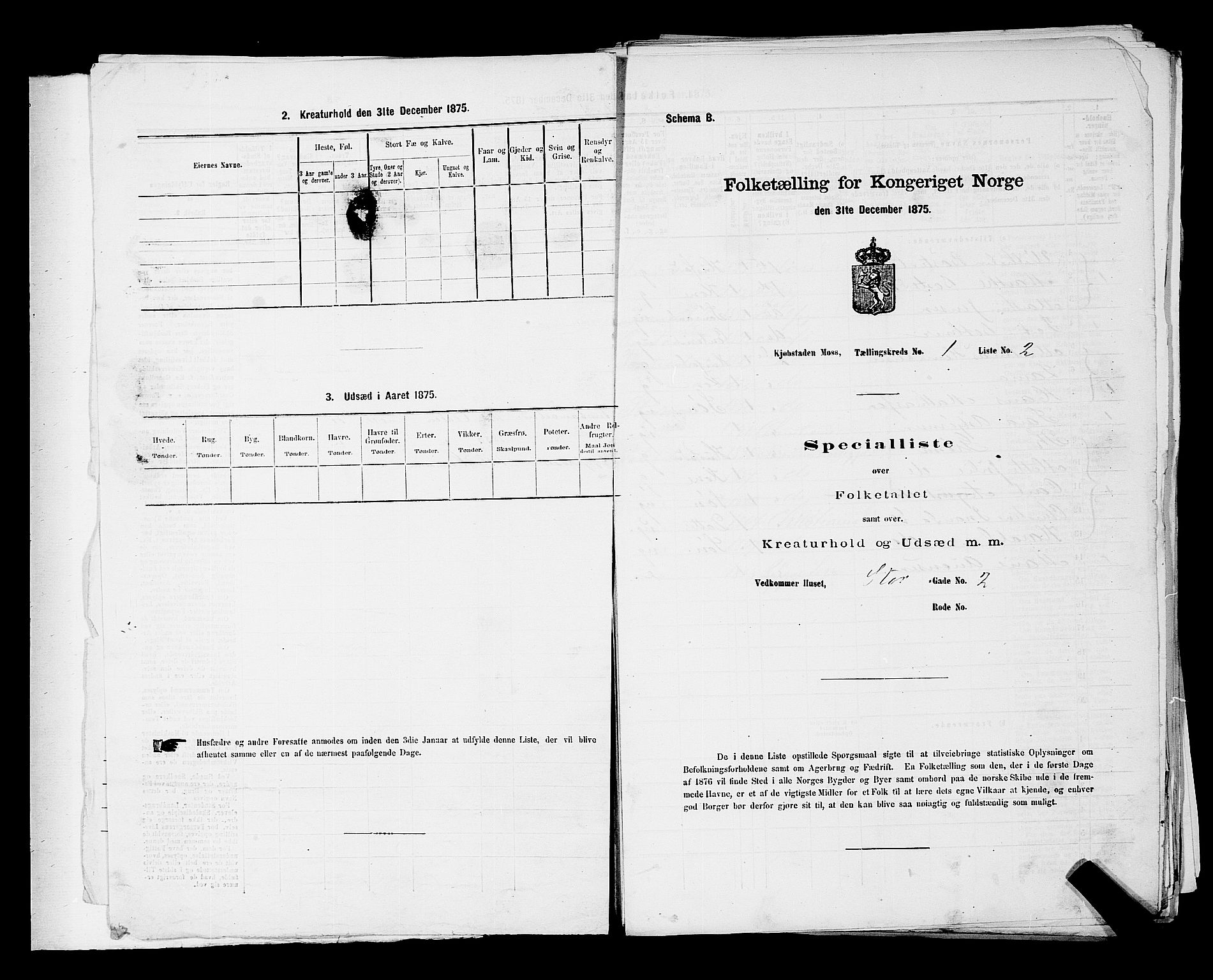 RA, Folketelling 1875 for 0104B Moss prestegjeld, Moss kjøpstad, 1875, s. 10