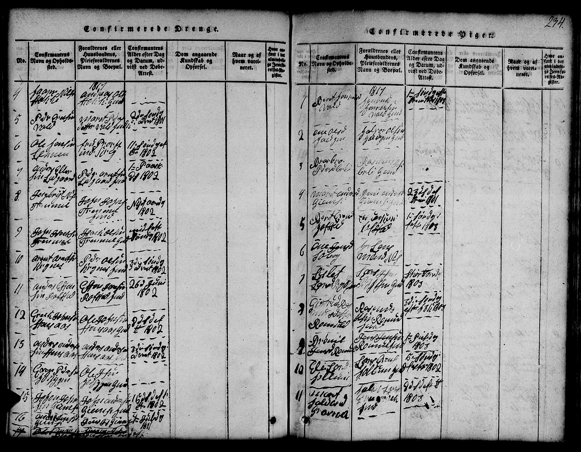 Ministerialprotokoller, klokkerbøker og fødselsregistre - Sør-Trøndelag, AV/SAT-A-1456/691/L1092: Klokkerbok nr. 691C03, 1816-1852, s. 234