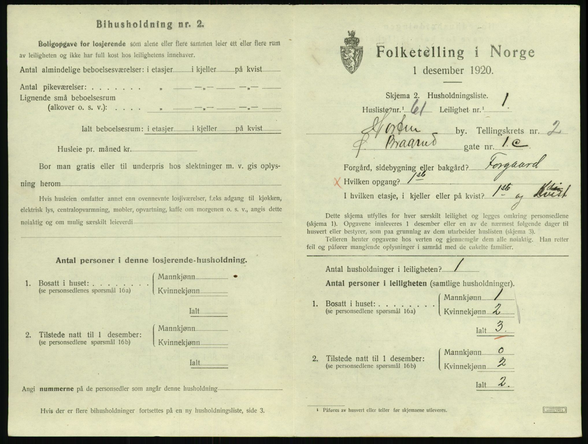 SAKO, Folketelling 1920 for 0703 Horten kjøpstad, 1920, s. 3559
