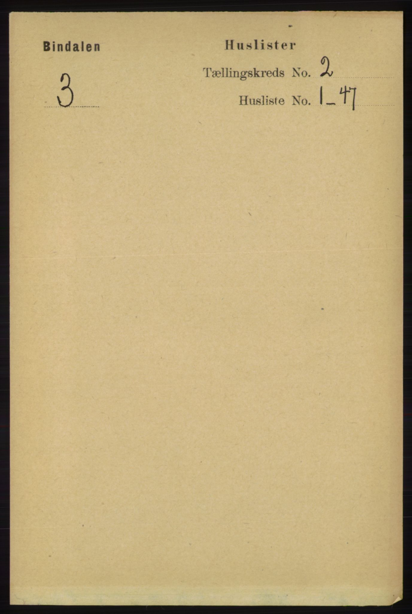 RA, Folketelling 1891 for 1811 Bindal herred, 1891, s. 231