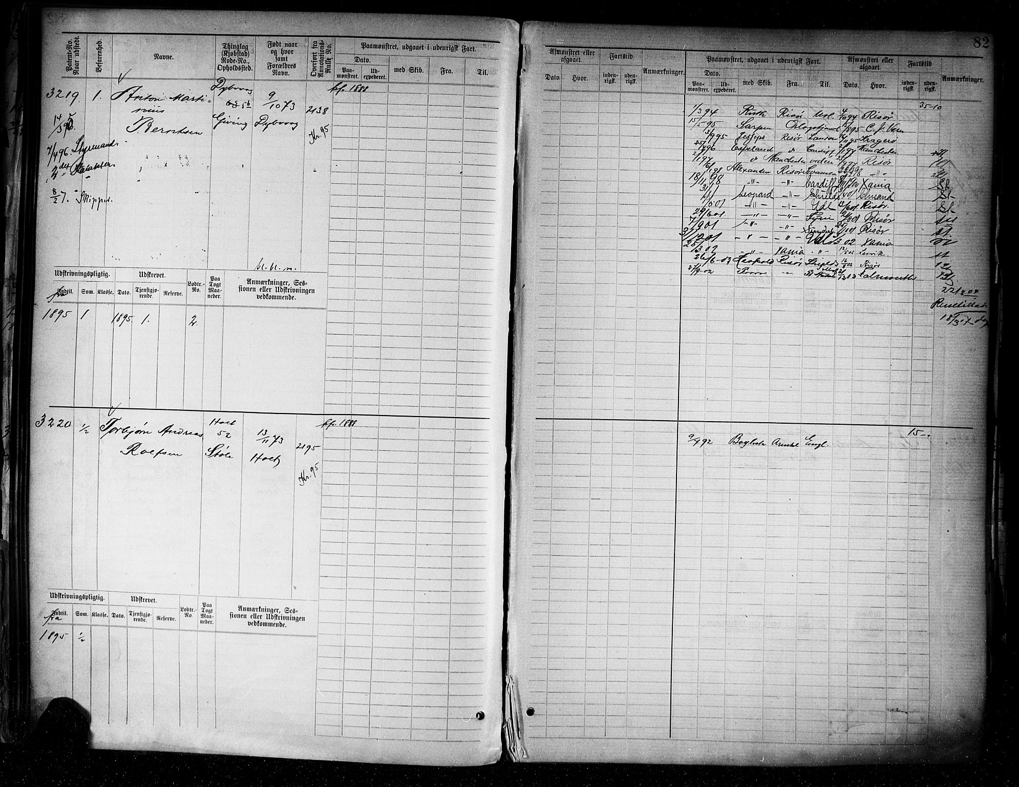Tvedestrand mønstringskrets, AV/SAK-2031-0011/F/Fb/L0005: Hovedrulle A nr 3057-3817, R-6, 1890-1920, s. 84