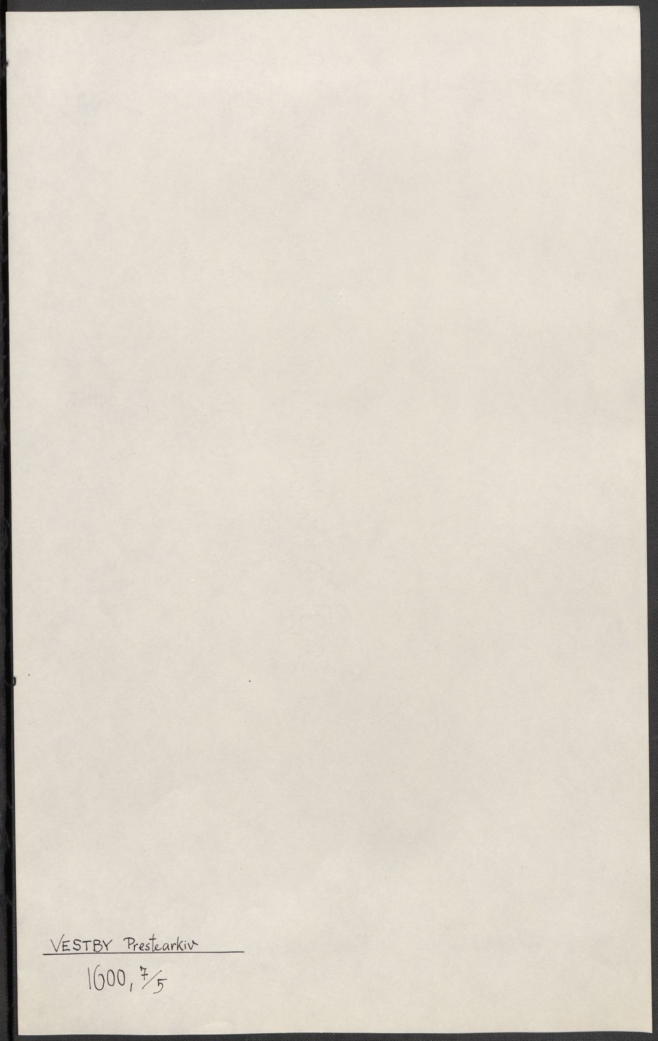 Riksarkivets diplomsamling, RA/EA-5965/F15/L0006: Prestearkiv - Akershus, 1593-1865, s. 143