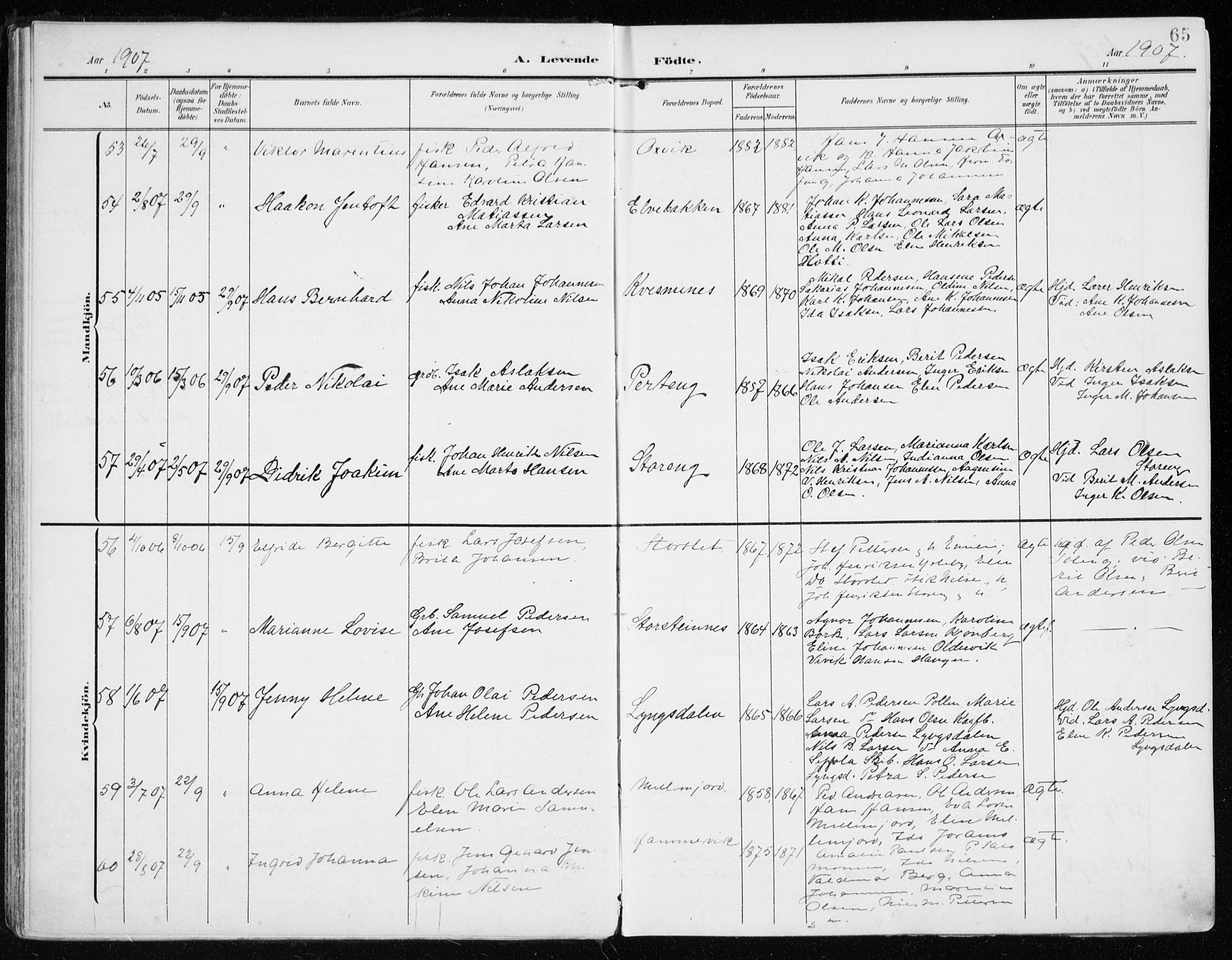 Lyngen sokneprestembete, AV/SATØ-S-1289/H/He/Hea/L0011kirke: Ministerialbok nr. 11, 1903-1913, s. 65