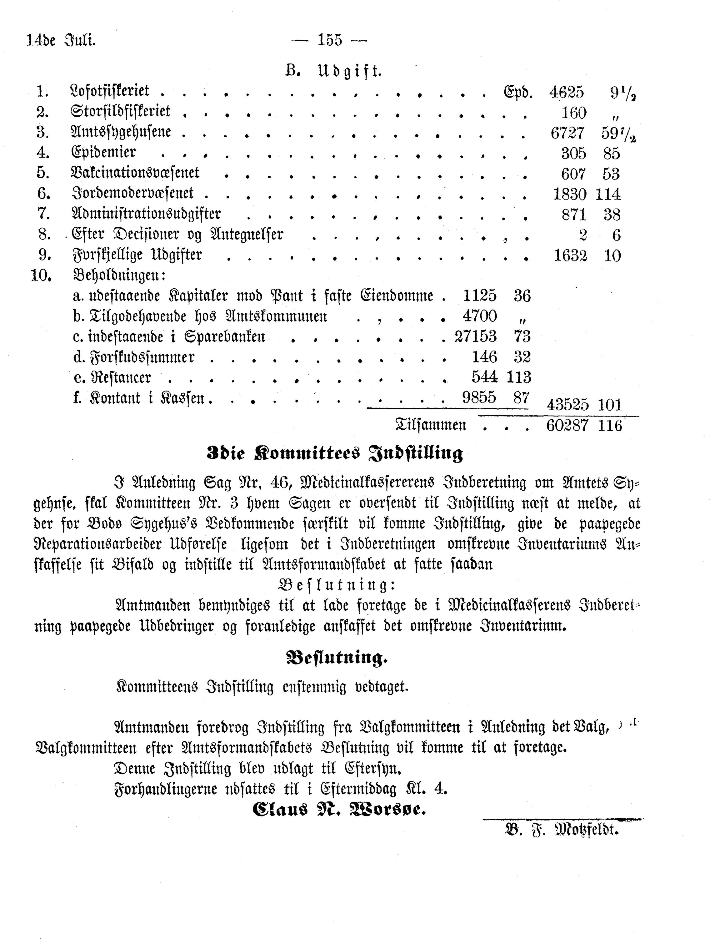 Nordland Fylkeskommune. Fylkestinget, AIN/NFK-17/176/A/Ac/L0011: Fylkestingsforhandlinger 1877, 1877