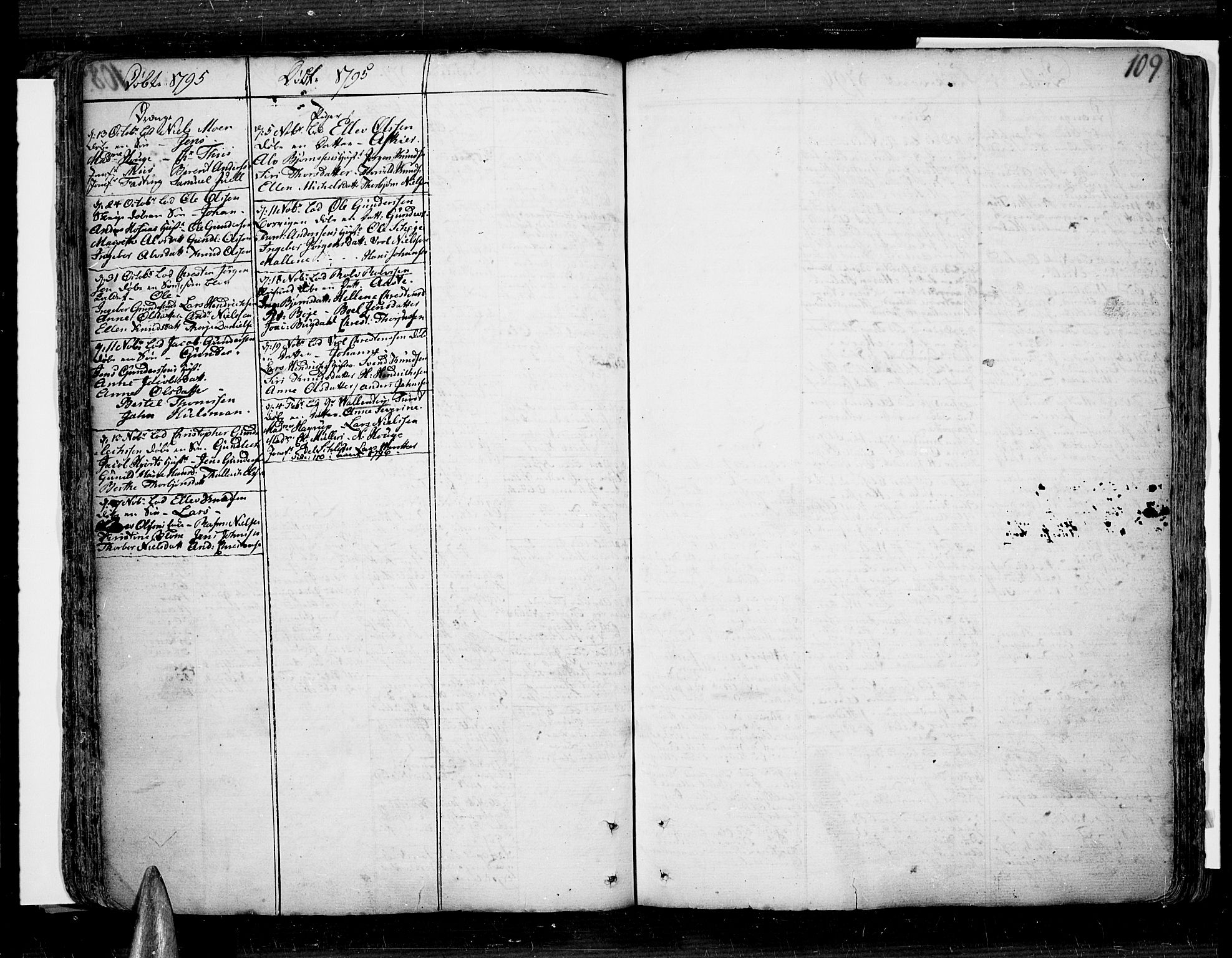 Risør sokneprestkontor, AV/SAK-1111-0035/F/Fb/L0002: Klokkerbok nr. B 2, 1747-1812, s. 109