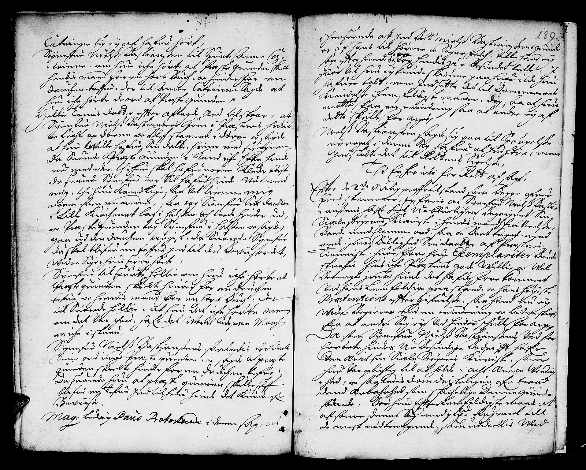 Finnmark sorenskriveri, AV/SATØ-S-0053/F/Fa/L0023: Justisprotokoller, 1689-1690, s. 188b-189a