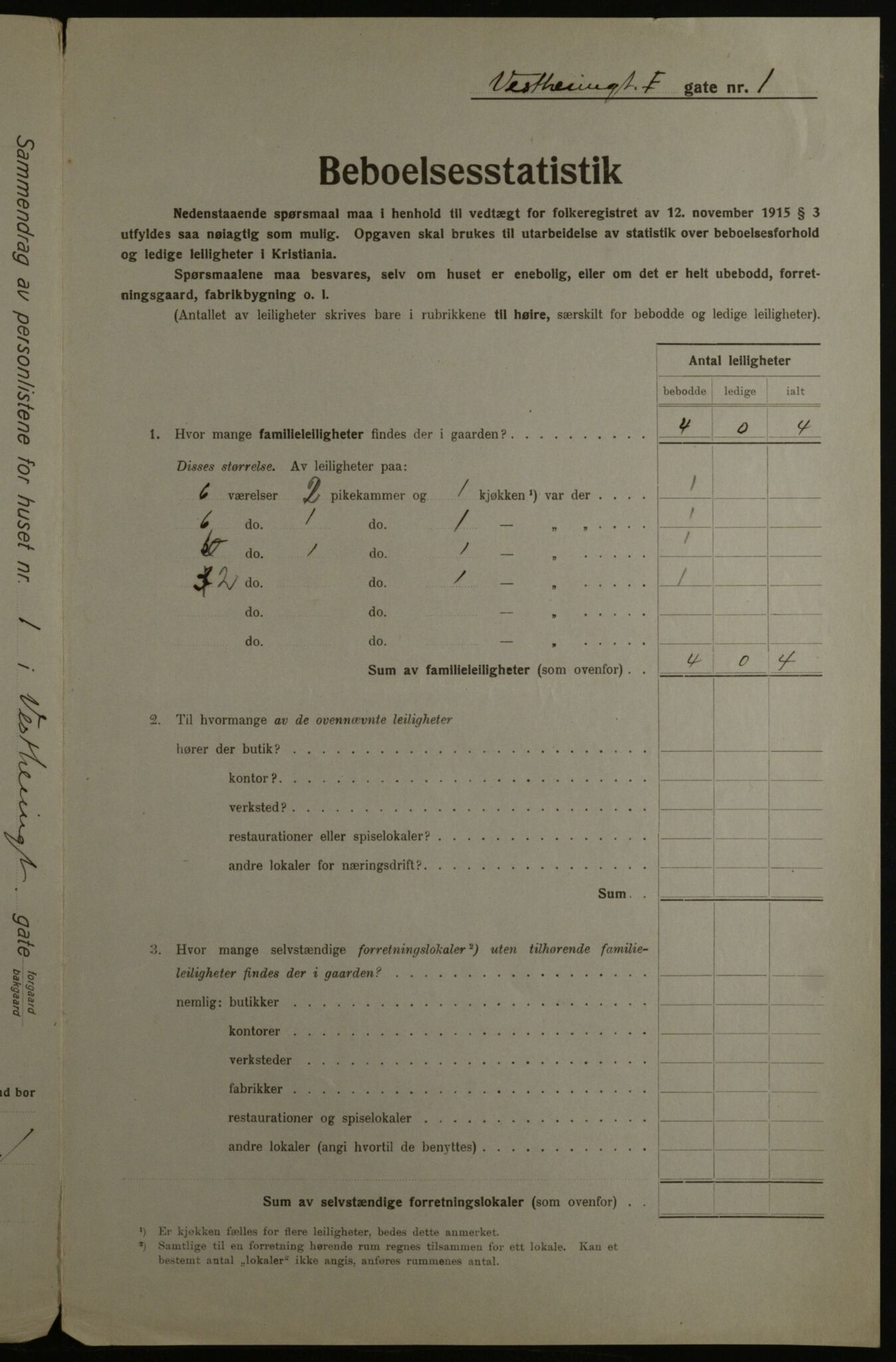 OBA, Kommunal folketelling 1.12.1923 for Kristiania, 1923, s. 135265