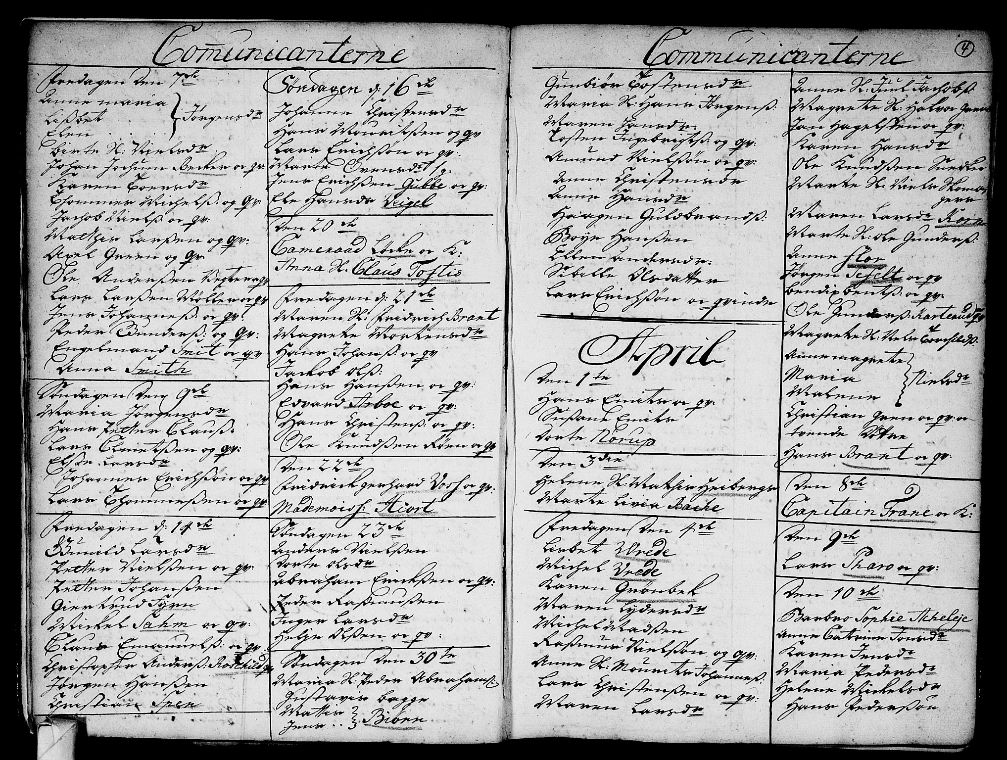 Strømsø kirkebøker, SAKO/A-246/F/Fa/L0003: Ministerialbok nr. I 3, 1727-1731, s. 4