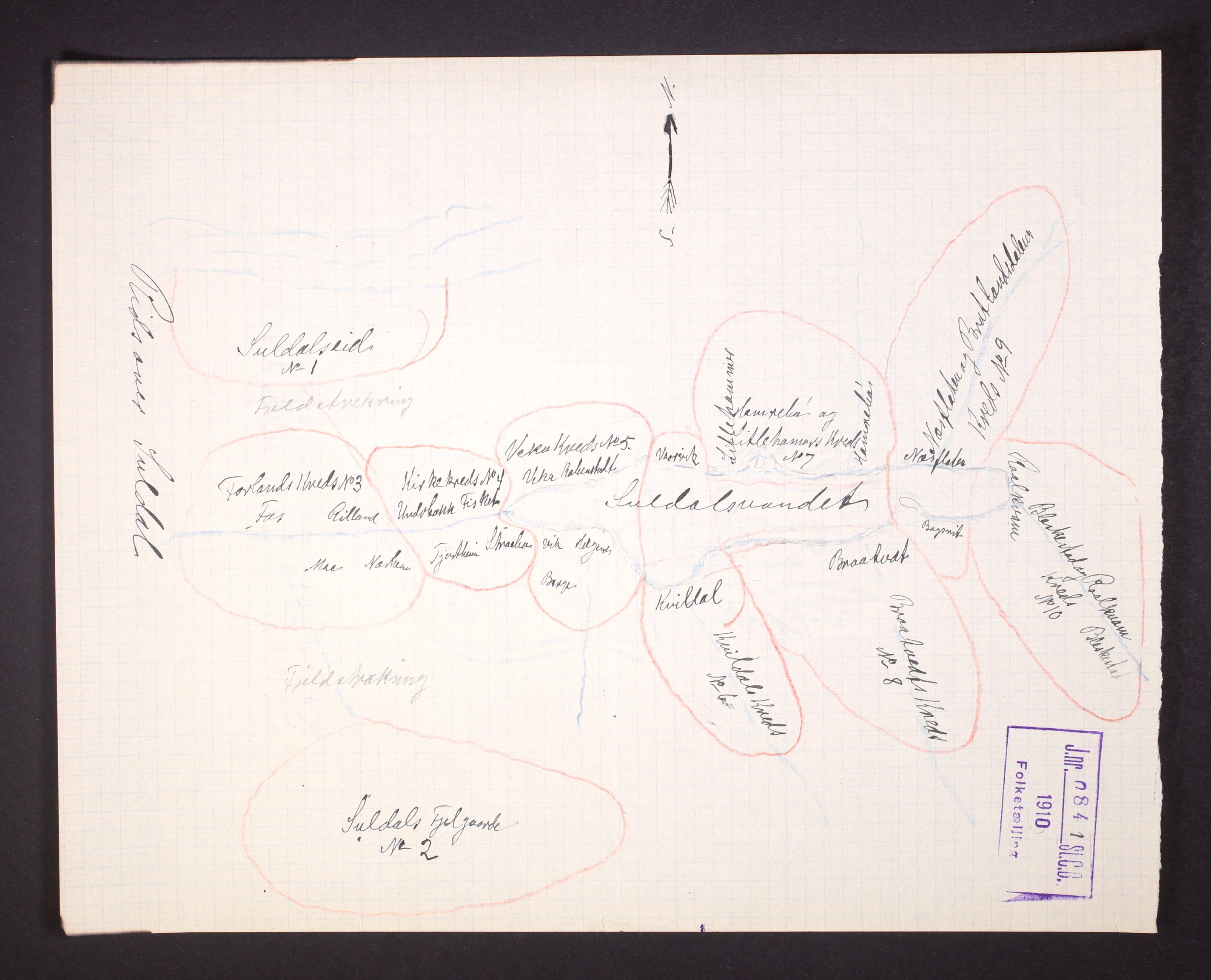 RA, Folketelling 1910 for 1134 Suldal herred, 1910, s. 34