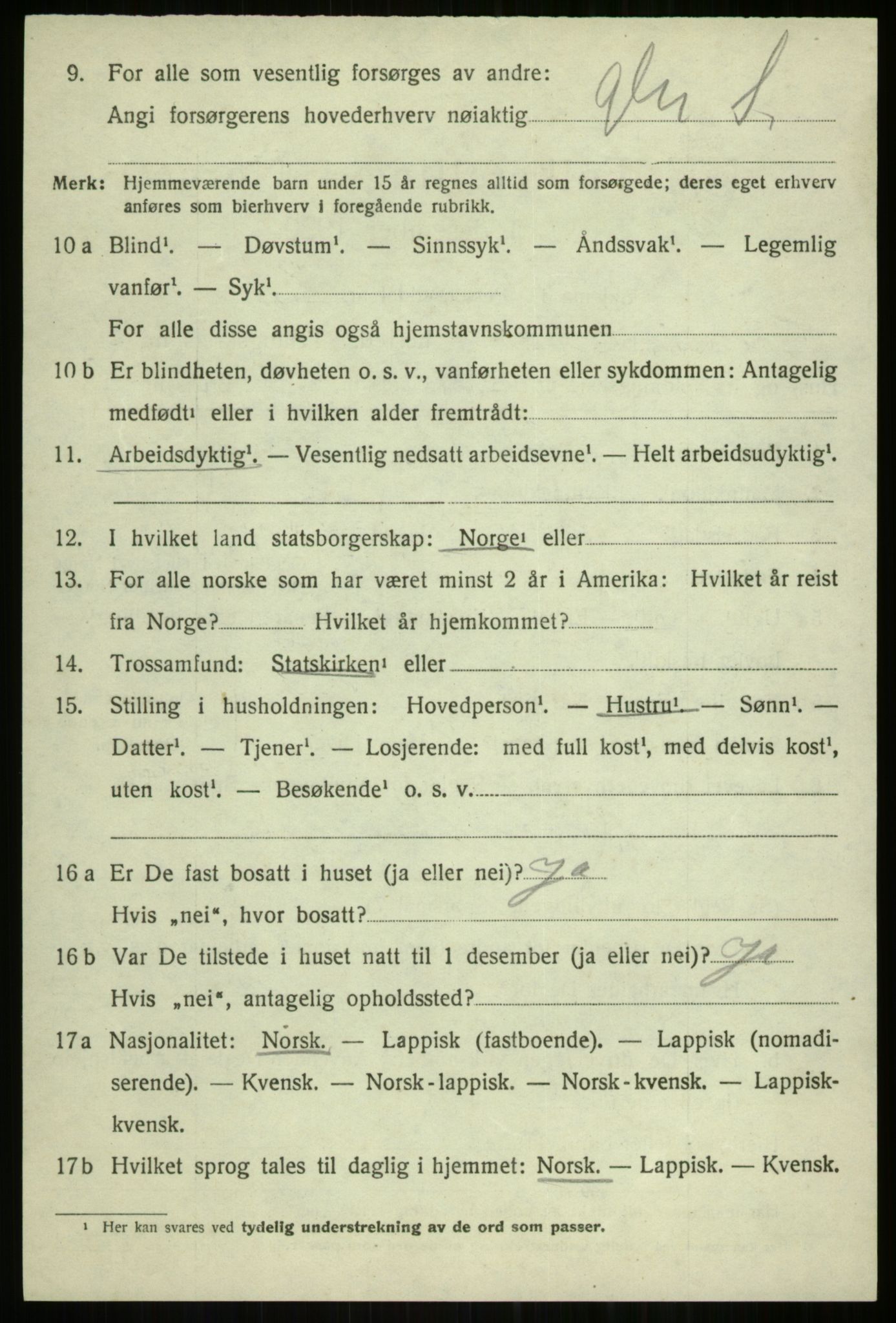 SATØ, Folketelling 1920 for 1934 Tromsøysund herred, 1920, s. 4969