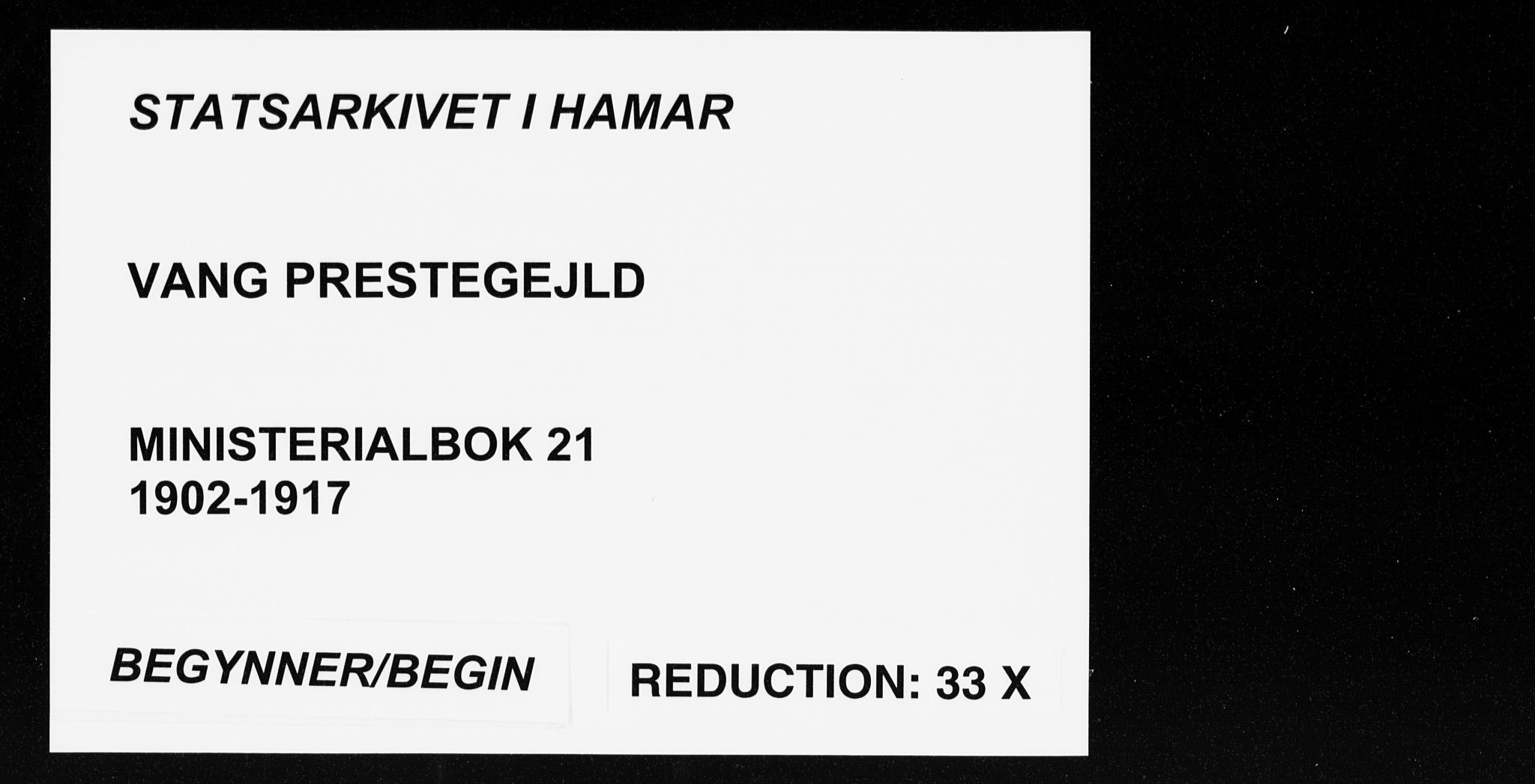 Vang prestekontor, Hedmark, SAH/PREST-008/H/Ha/Haa/L0021: Ministerialbok nr. 21, 1902-1917