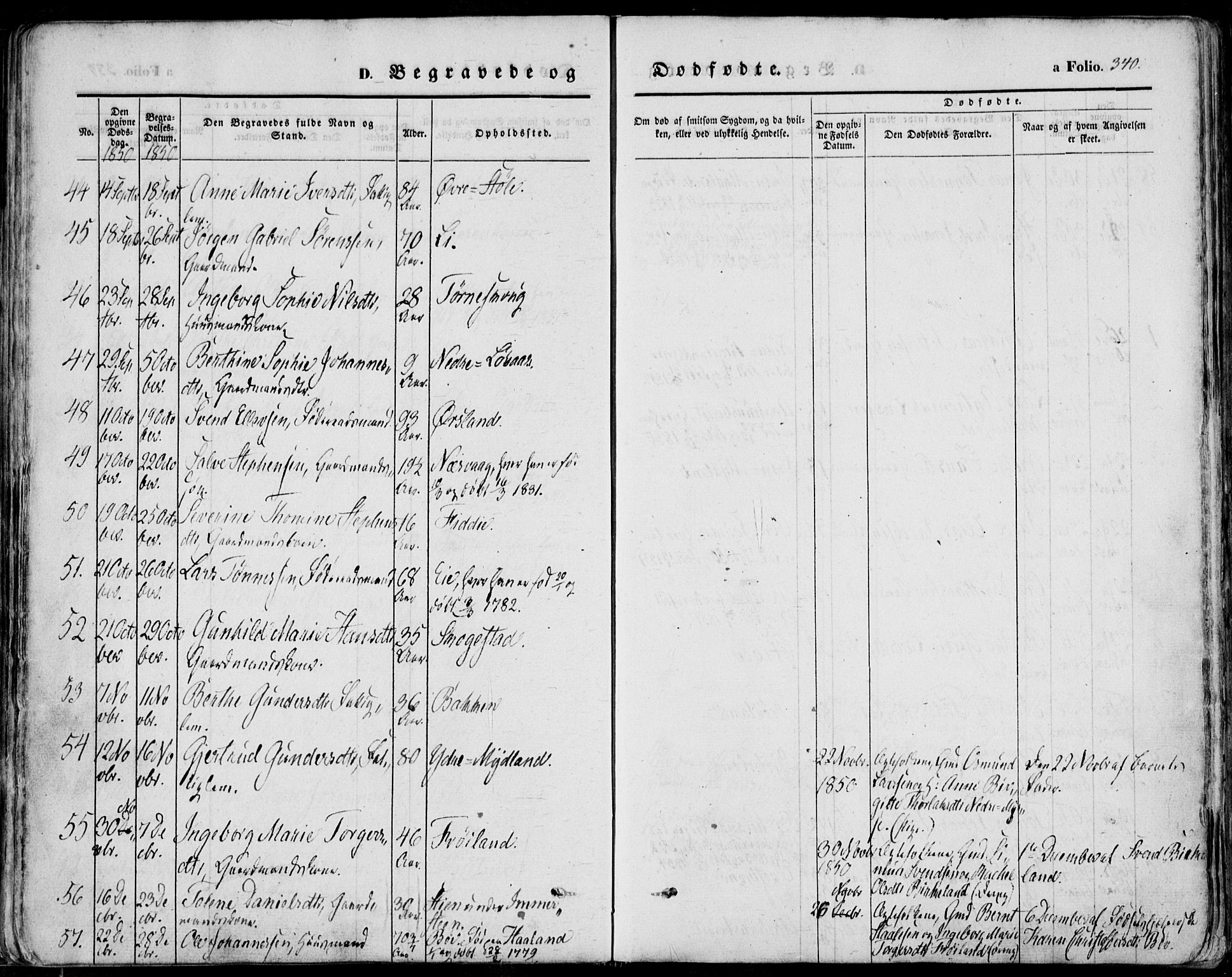 Sokndal sokneprestkontor, AV/SAST-A-101808: Ministerialbok nr. A 8.2, 1842-1857, s. 340