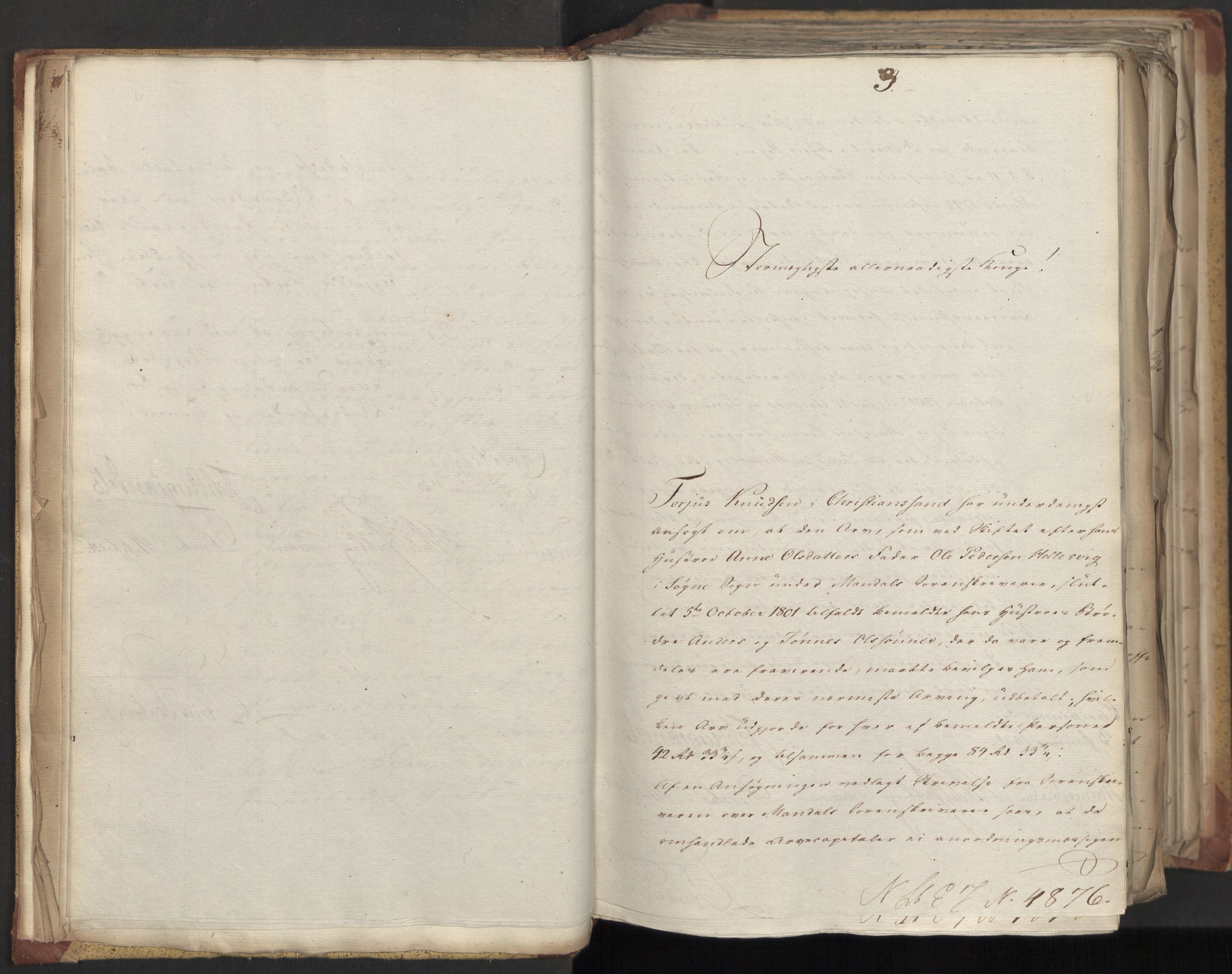 Statsrådsavdelingen i Stockholm, AV/RA-S-1003/D/Da/L0025: Regjeringsinnstillinger nr. 4873-5062, 1821, s. 13