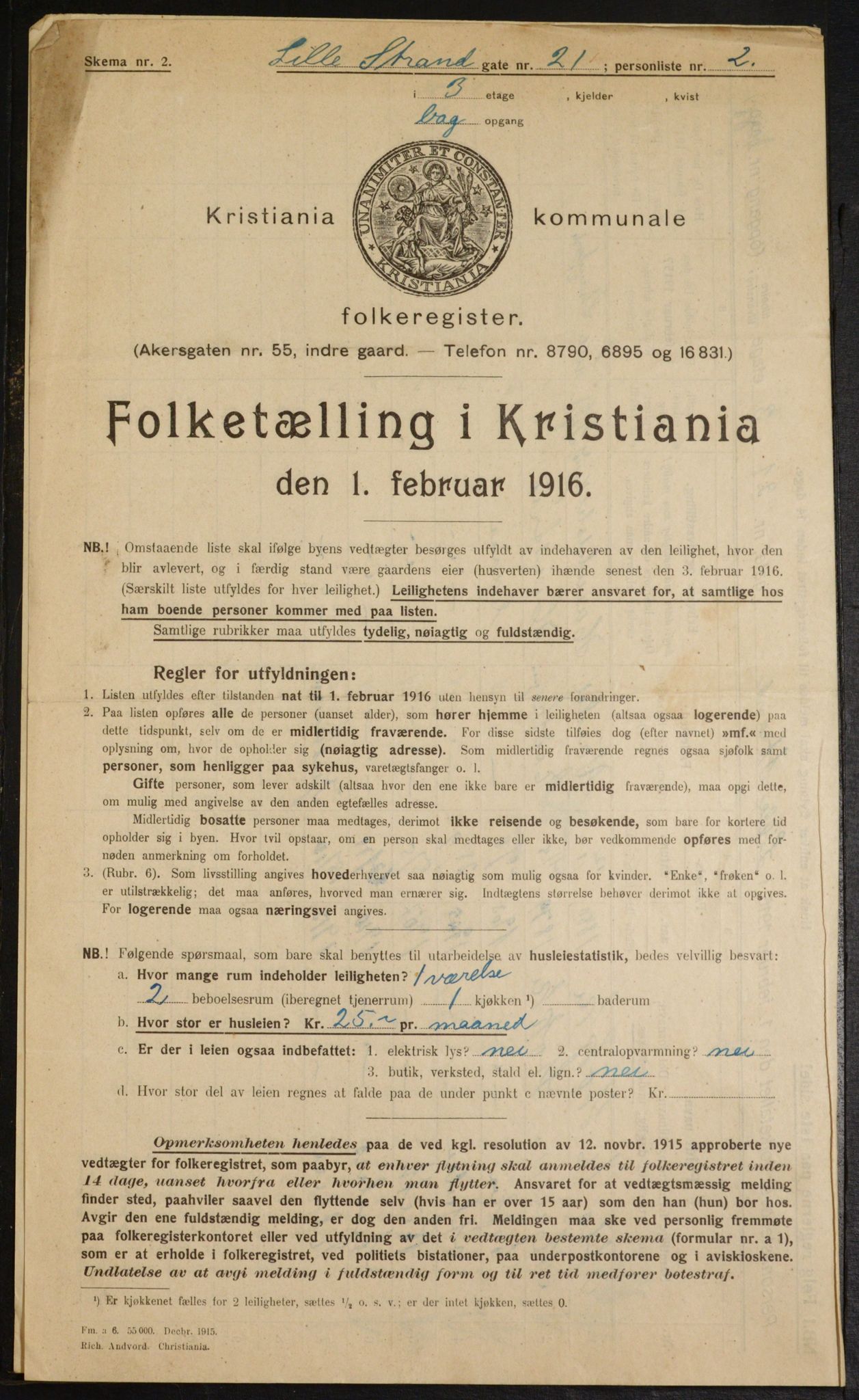 OBA, Kommunal folketelling 1.2.1916 for Kristiania, 1916, s. 58895