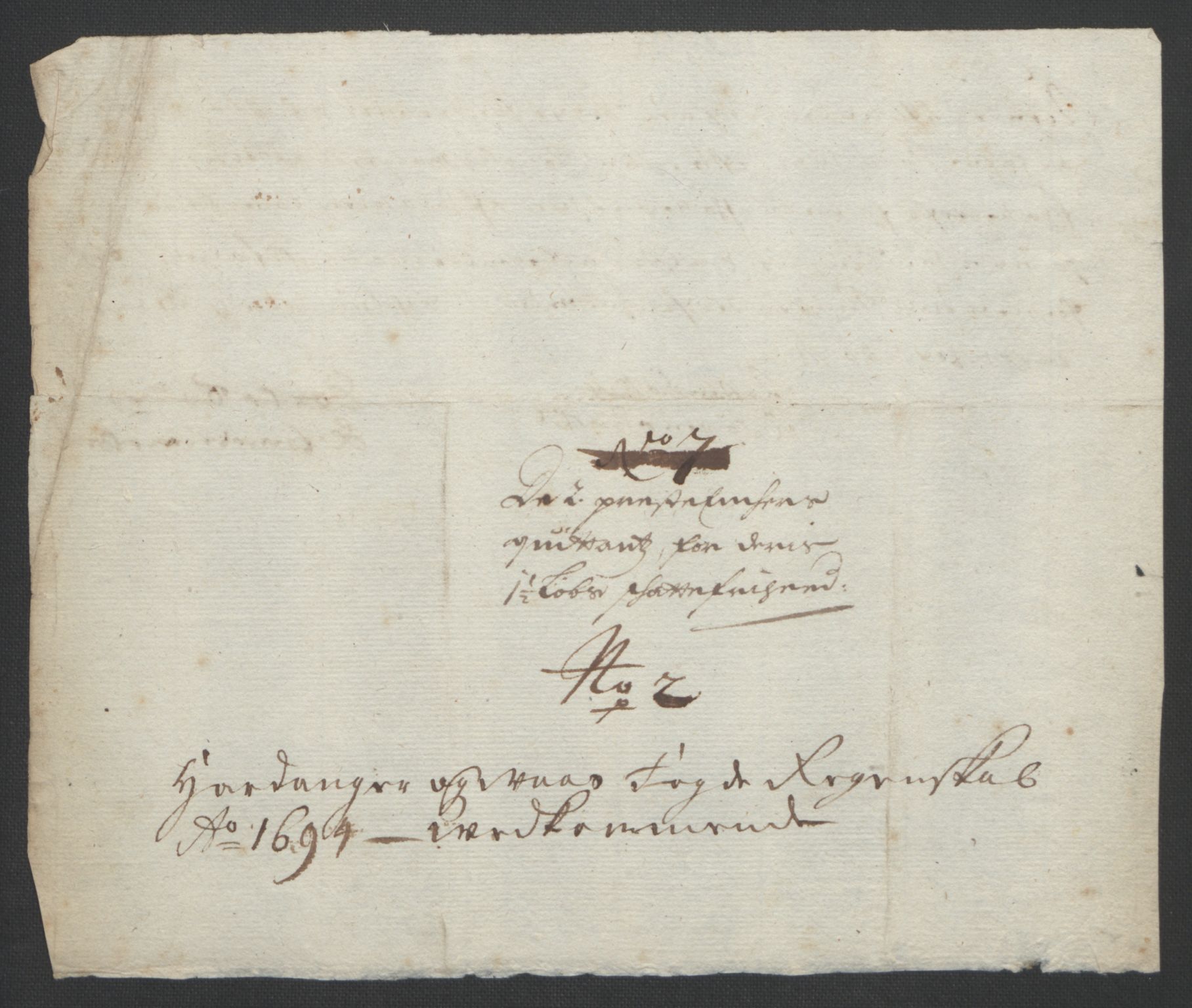 Rentekammeret inntil 1814, Reviderte regnskaper, Fogderegnskap, AV/RA-EA-4092/R48/L2975: Fogderegnskap Sunnhordland og Hardanger, 1694, s. 328