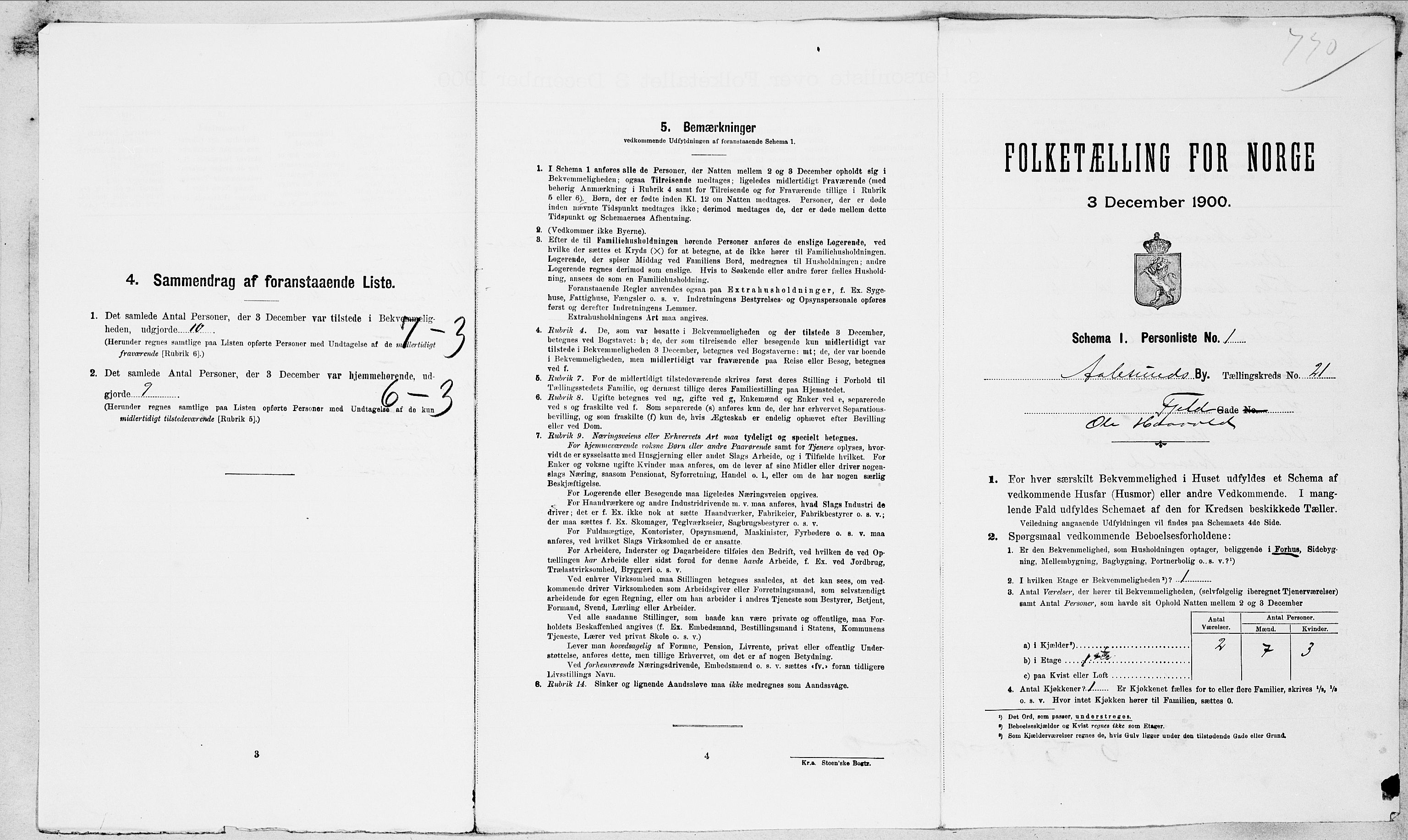 SAT, Folketelling 1900 for 1501 Ålesund kjøpstad, 1900, s. 5195