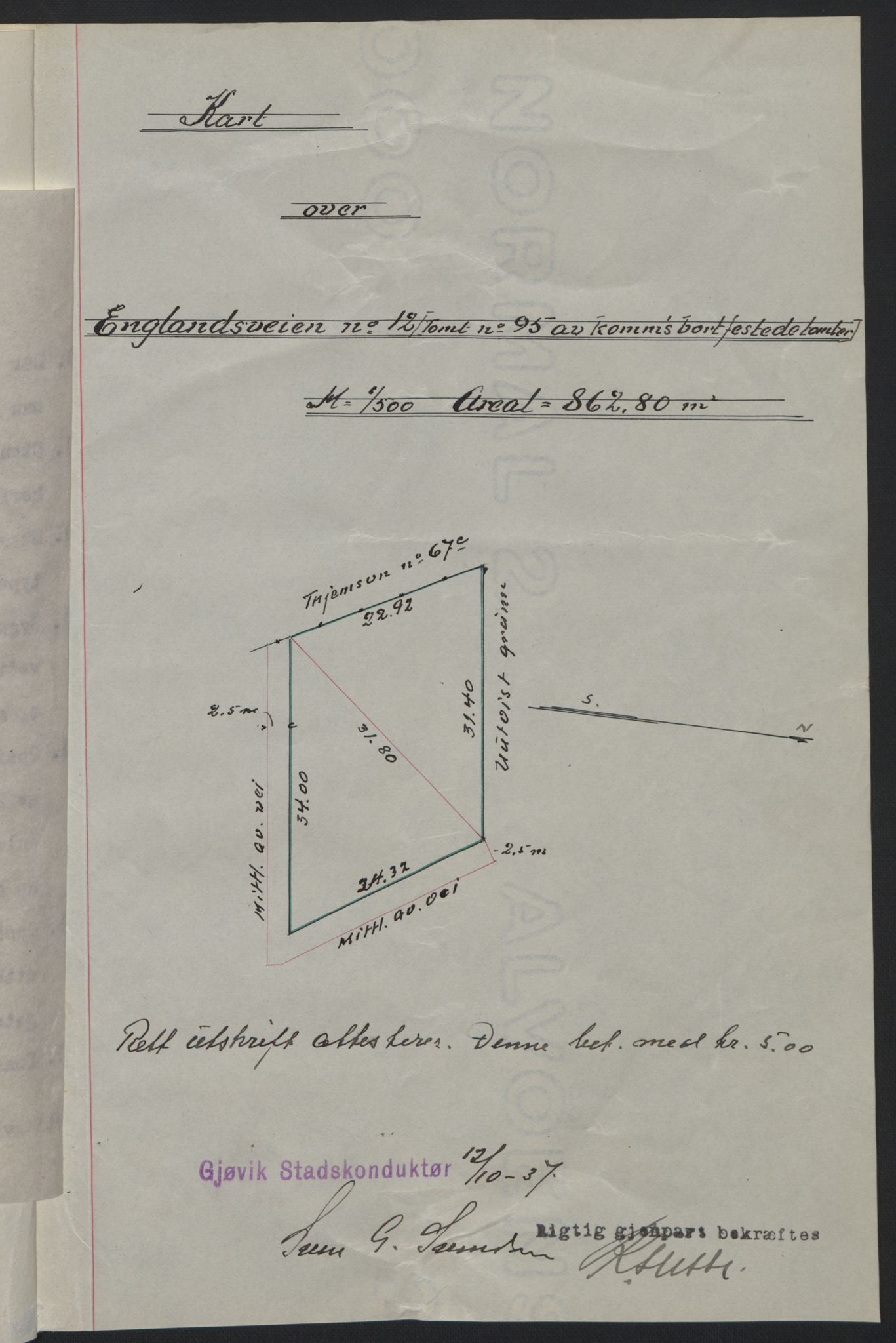 Toten tingrett, AV/SAH-TING-006/H/Hb/Hbc/L0004: Pantebok nr. Hbc-04, 1938-1938, Dagboknr: 2353/1938