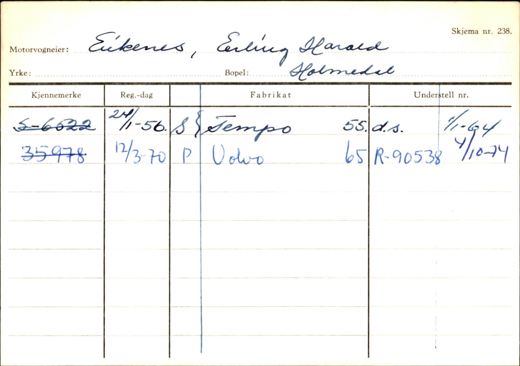 Statens vegvesen, Sogn og Fjordane vegkontor, AV/SAB-A-5301/4/F/L0125: Eigarregister Sogndal V-Å. Aurland A-Å. Fjaler A-N, 1945-1975, s. 1581