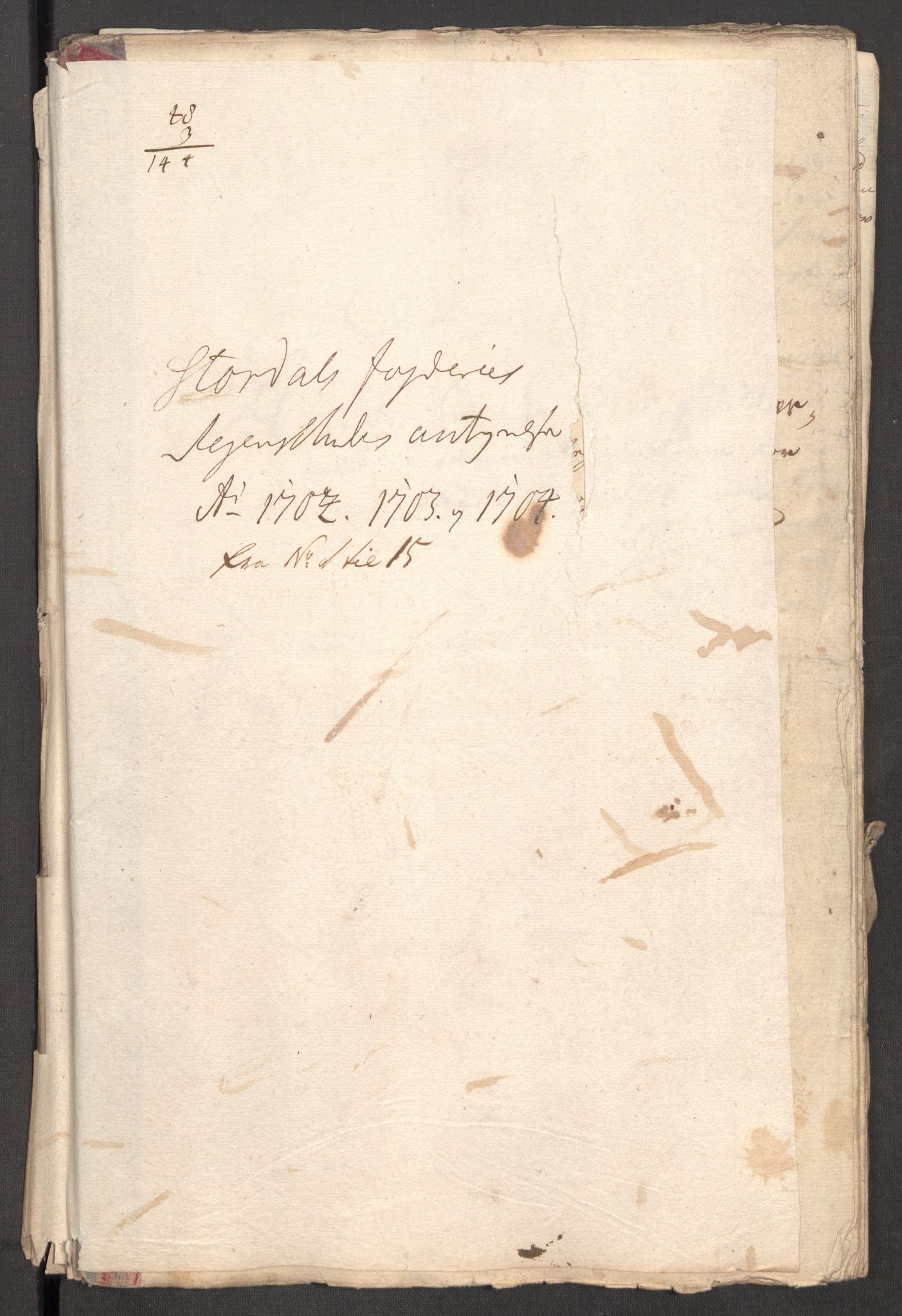 Rentekammeret inntil 1814, Reviderte regnskaper, Fogderegnskap, AV/RA-EA-4092/R62/L4195: Fogderegnskap Stjørdal og Verdal, 1704, s. 294