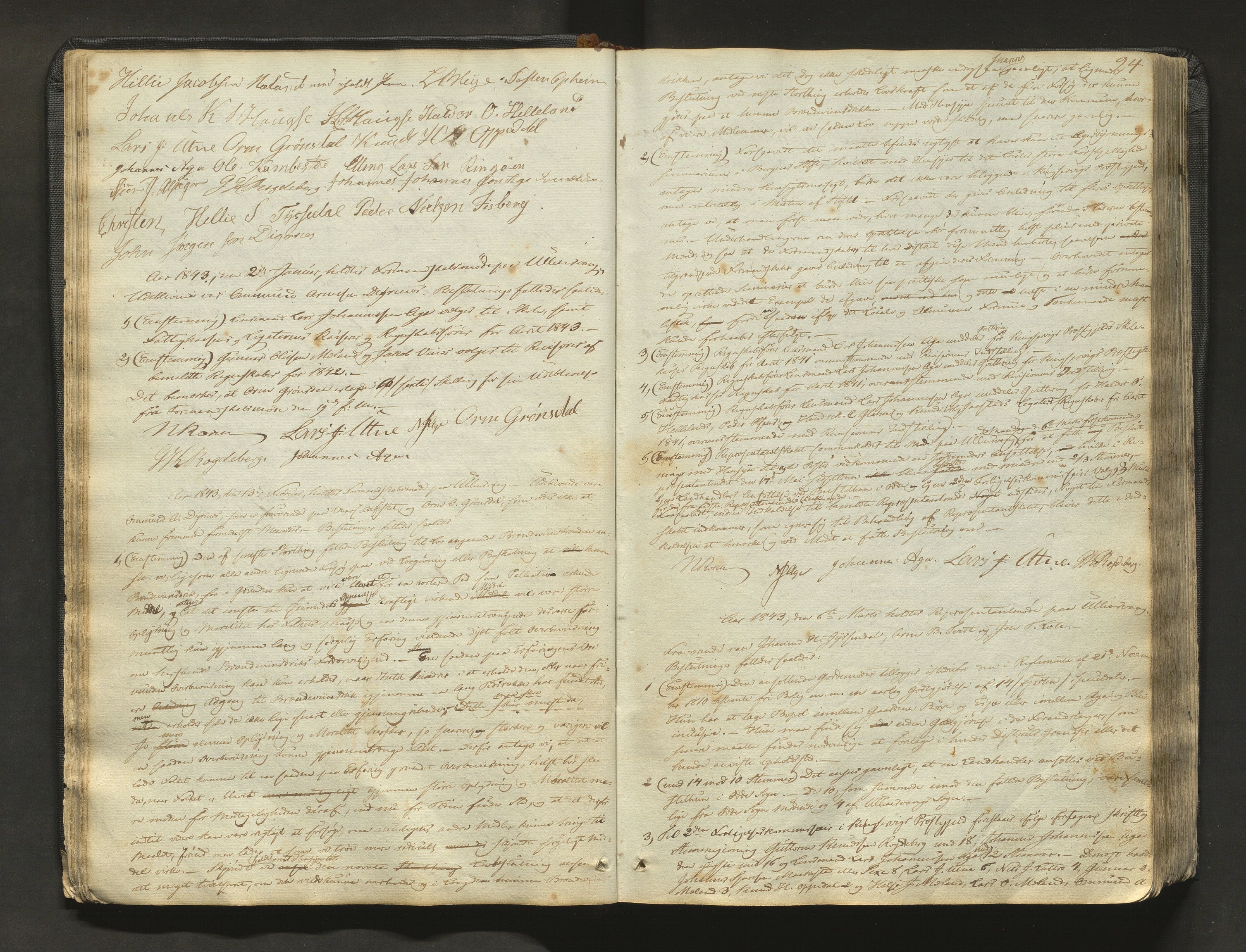 Ullensvang herad. Formannskapet , IKAH/1231b-021/A/Aa/L0001: Møtebok for formannskap og heradsstyre, 1838-1893, s. 24