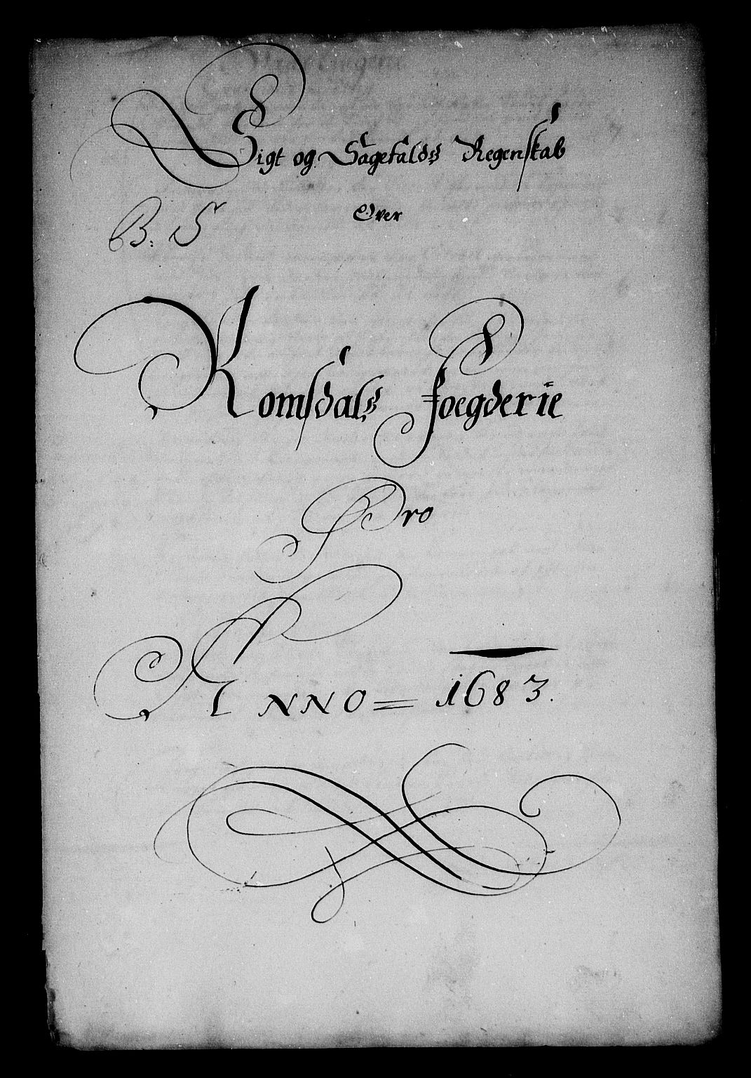 Rentekammeret inntil 1814, Reviderte regnskaper, Stiftamtstueregnskaper, Trondheim stiftamt og Nordland amt, AV/RA-EA-6044/R/Rg/L0073: Trondheim stiftamt og Nordland amt, 1683