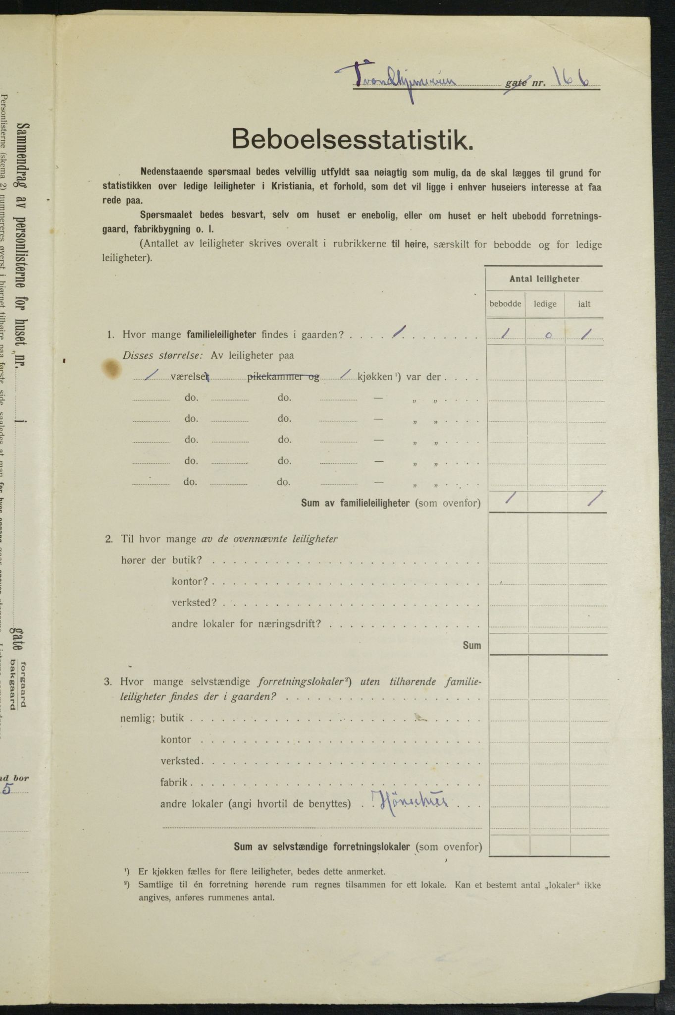 OBA, Kommunal folketelling 1.2.1913 for Kristiania, 1913, s. 117314