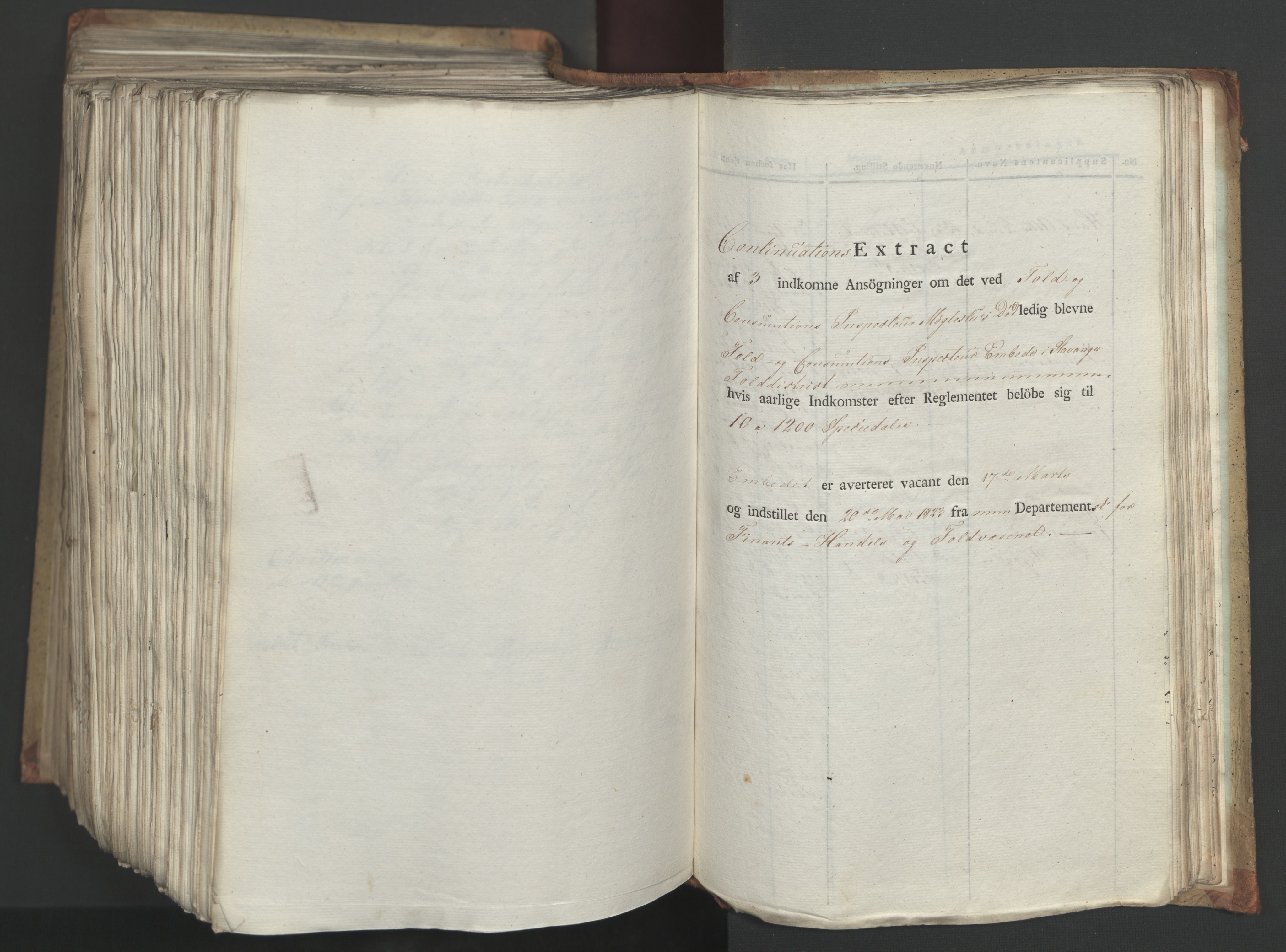 Statsrådsavdelingen i Stockholm, AV/RA-S-1003/D/Da/L0034: Regjeringsinnstillinger nr. 275-540, 1823, s. 634