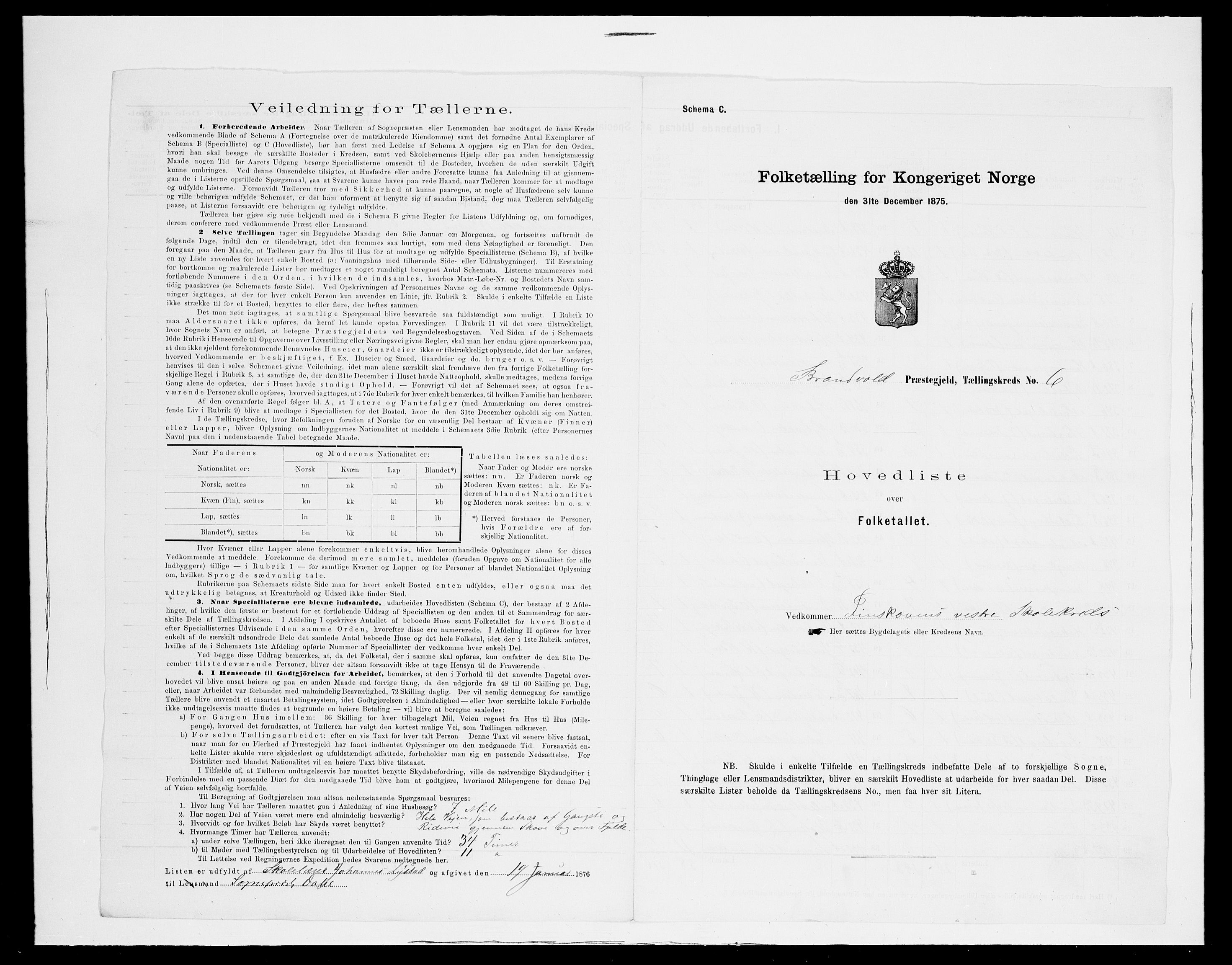 SAH, Folketelling 1875 for 0422P Brandval prestegjeld, 1875, s. 35
