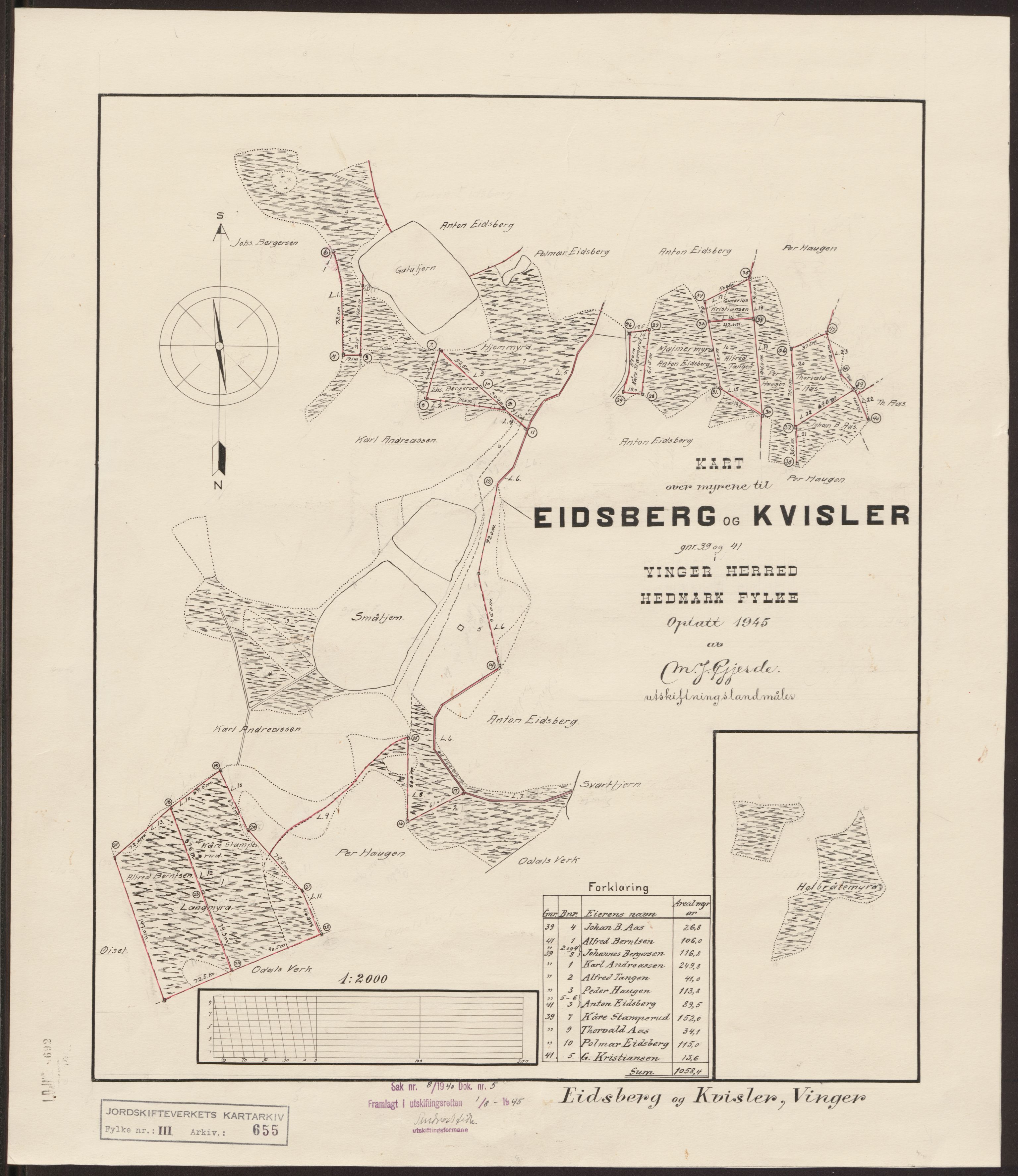 Jordskifteverkets kartarkiv, RA/S-3929/T, 1859-1988, s. 1012