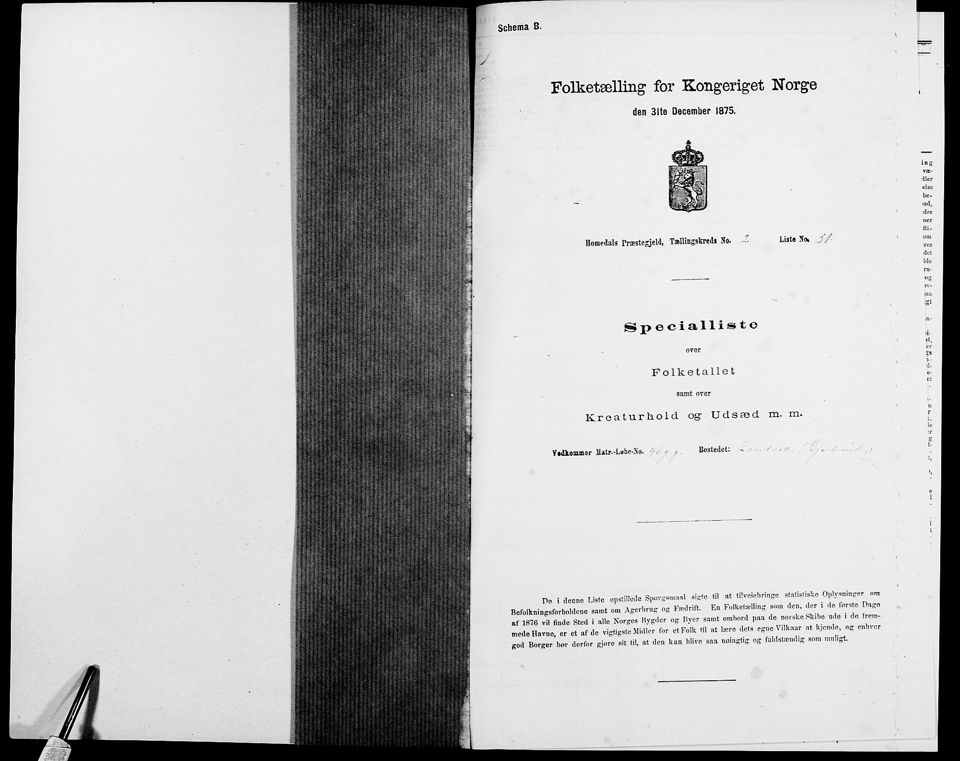 SAK, Folketelling 1875 for 0924P Homedal prestegjeld, 1875, s. 631